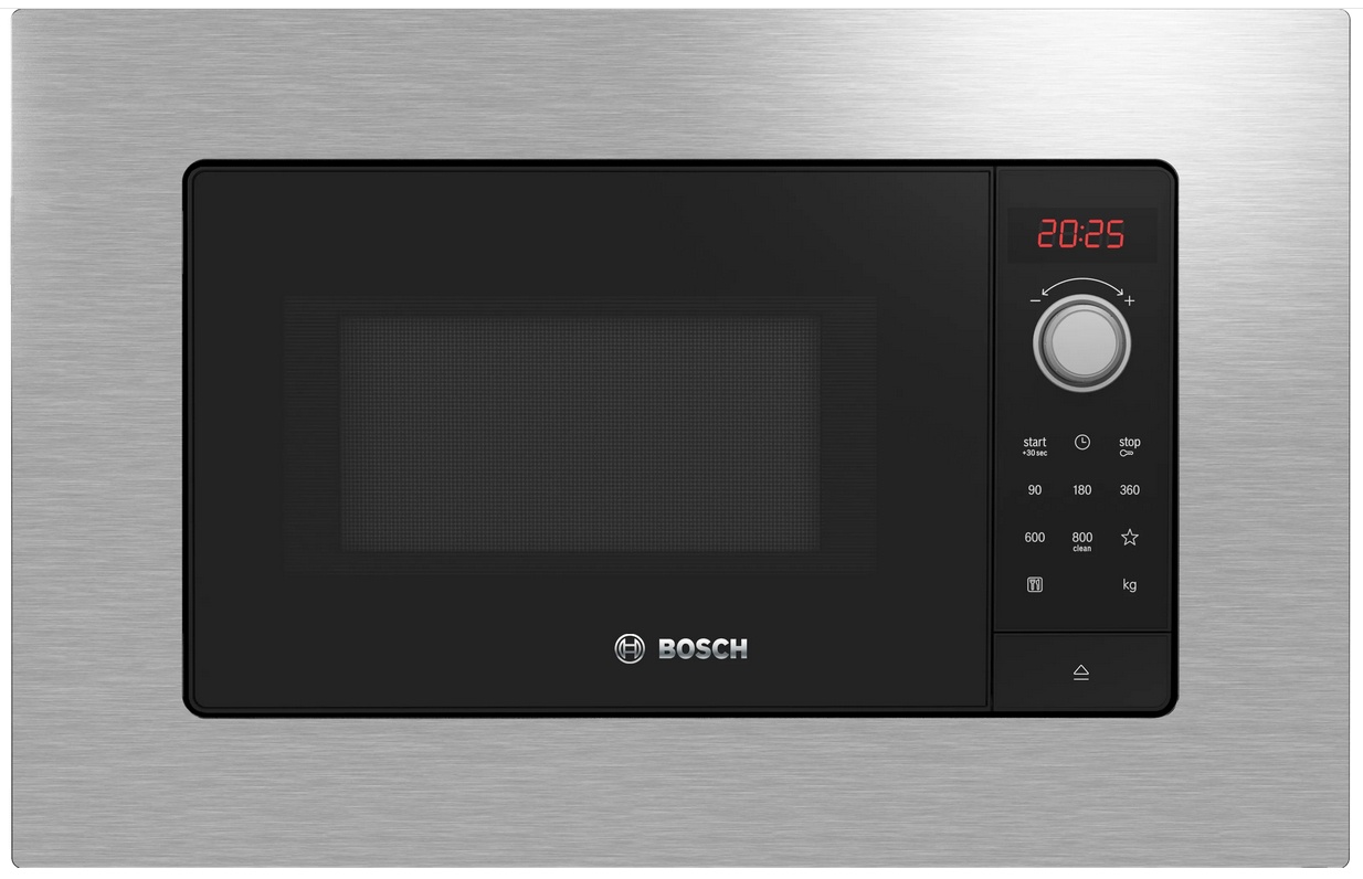 Bosch BFL623MS3 Mikrowelle Integriert Solo-Mikrowelle 20 l 800 W Edelstahl
