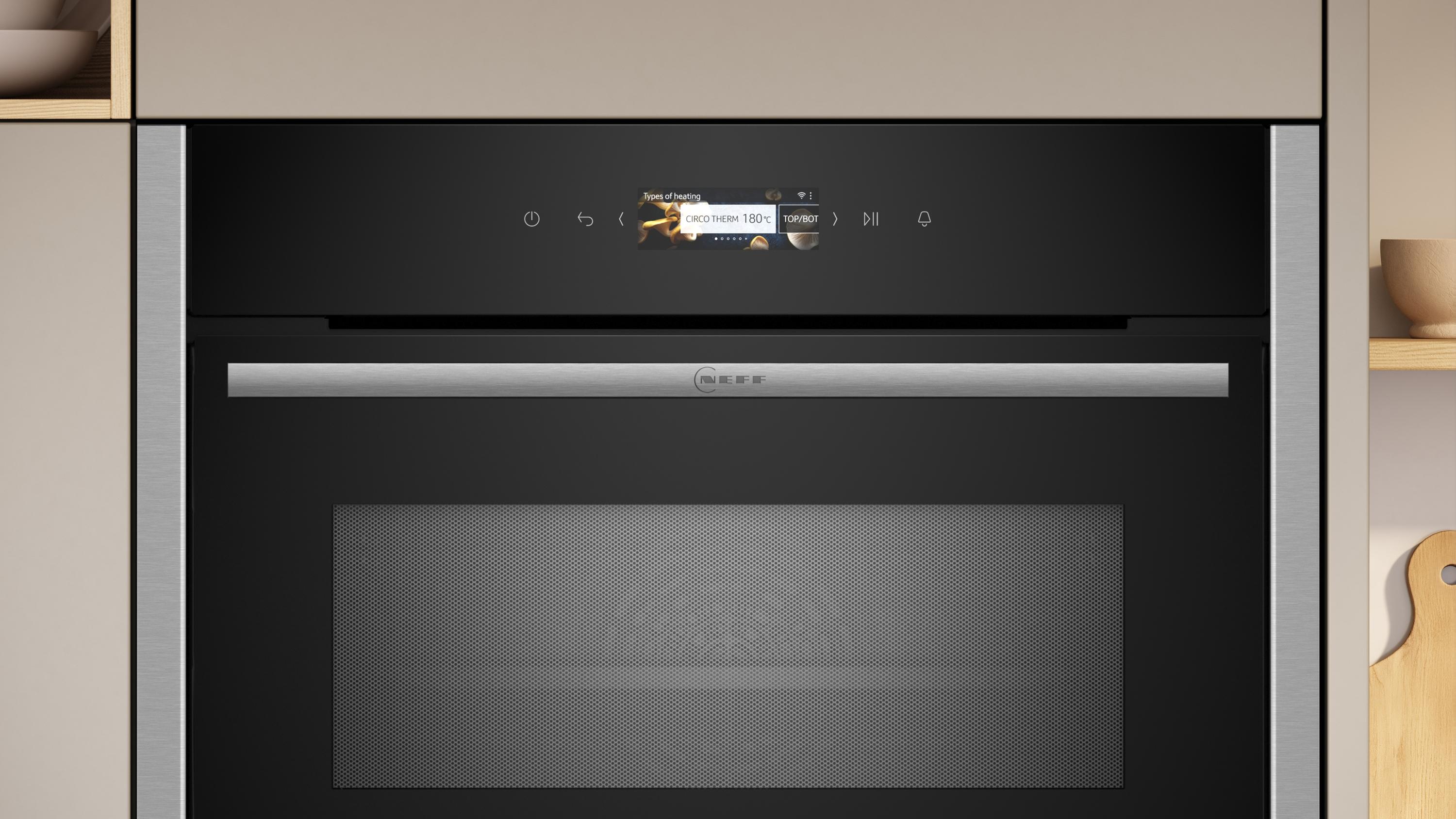 Neff C24MR21N0 N 70, Kompaktbackofen mit Mikrowelle, 60 x 45 cm, Edelstahl
