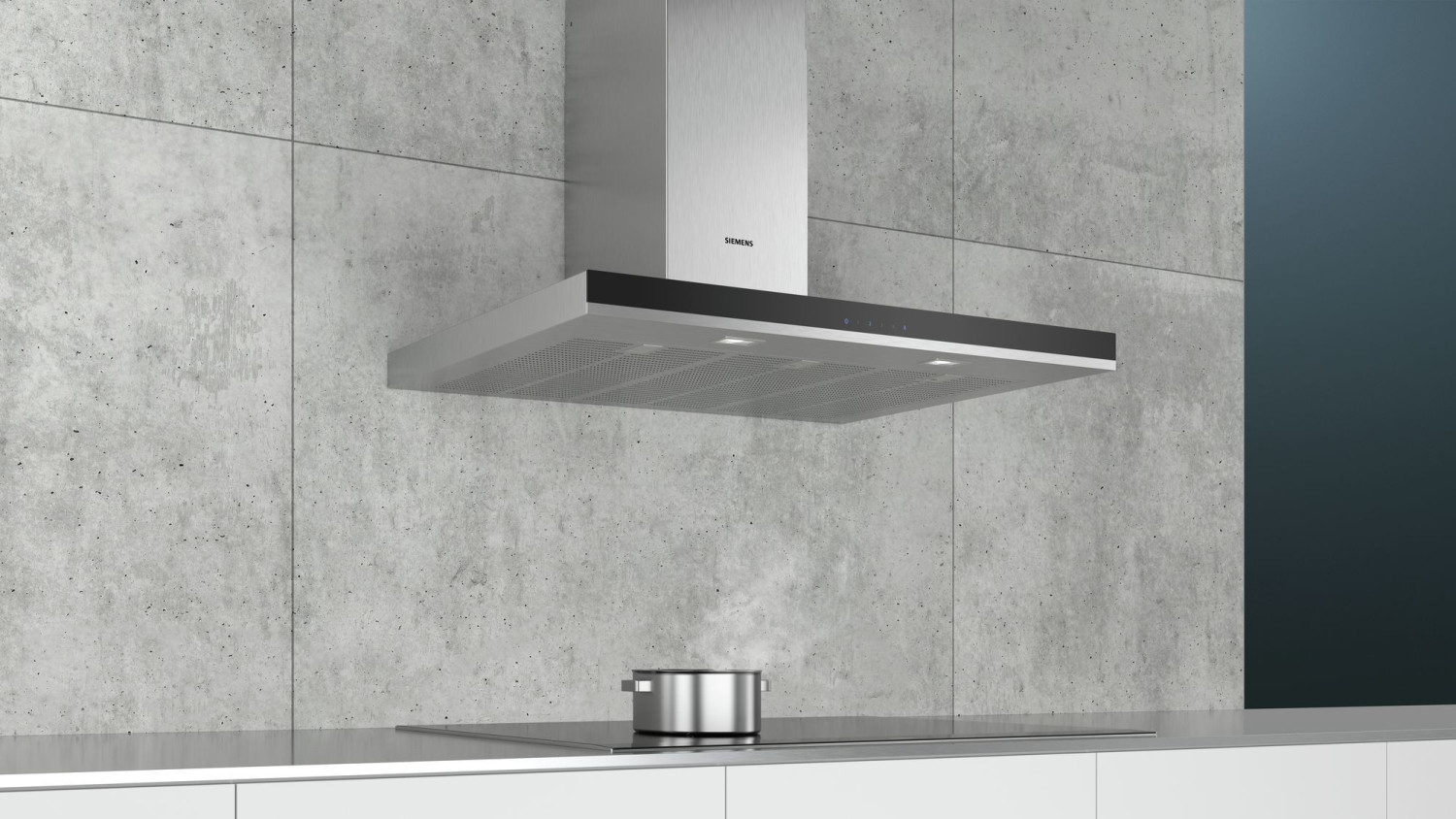 Siemens LC97BHM50 iQ300 Dunstabzugshaube / Wandhaube / 90 cm, B