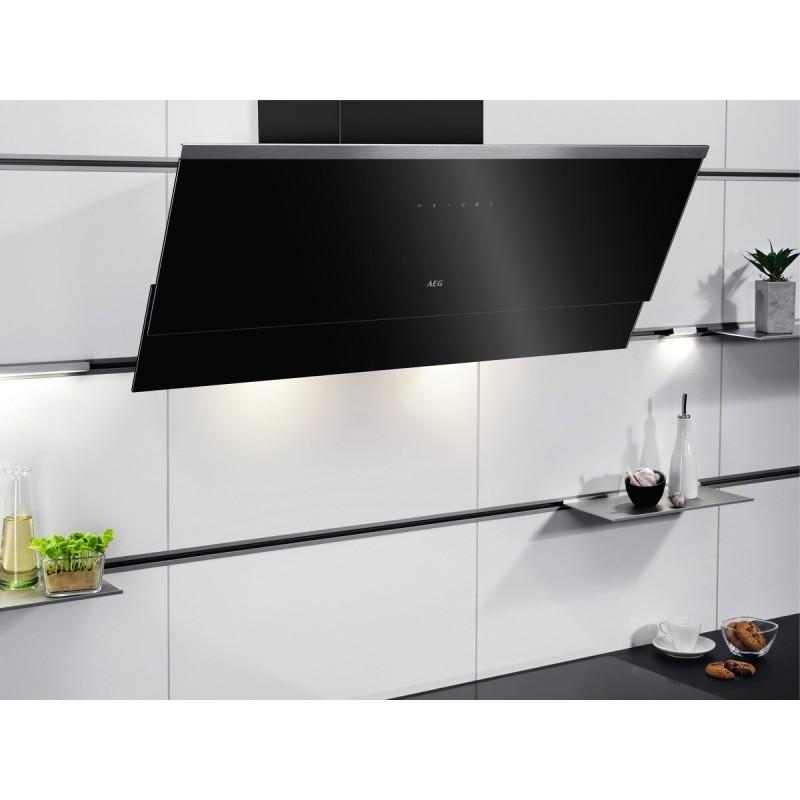 AEG DVE5962HB Wandhaube 90cm Schwarz Hob²Hood LED-Beleuchtung