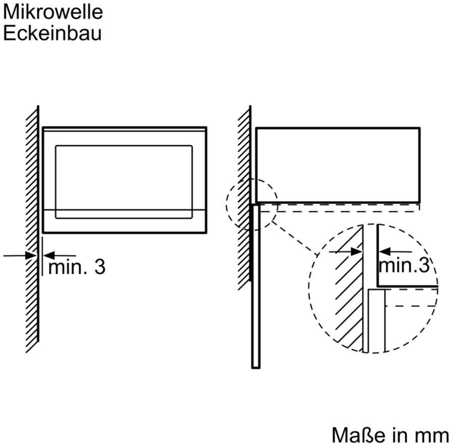 Bosch BEL554MS0 Mikrowelle (Einbau) / 59,4 cm / Kühlgebläse