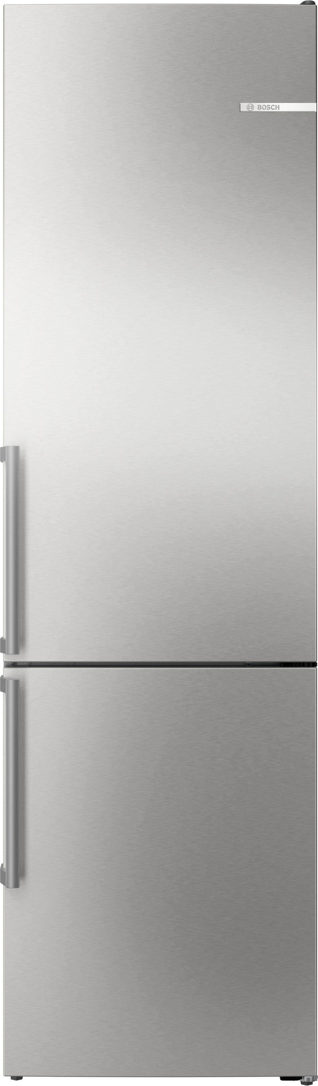 Bosch KGN39AIAU Serie 6 Stand Kühl-Gefrierkombination, 60 cm breit, 363 L, Total No Frost, Individuelle Temperaturregelung, Super Kühlen, Flex Shelf, Gebürsteter Stahl Anti-Fingerprint