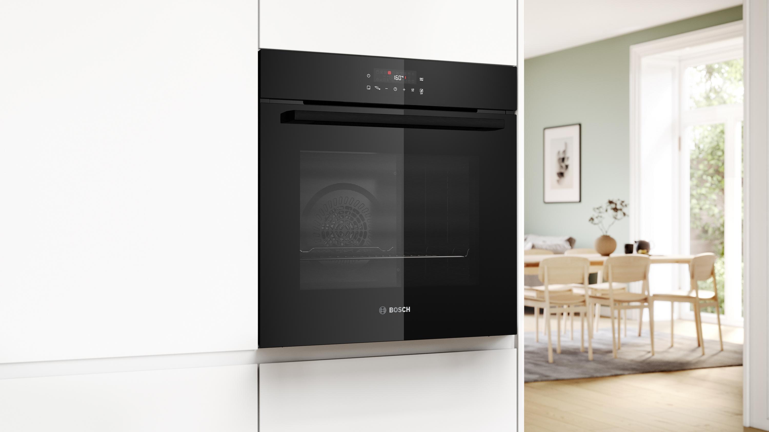 Bosch HBA572BB4 Serie 2, Einbau-Backofen, 60 x 60 cm, Schwarz