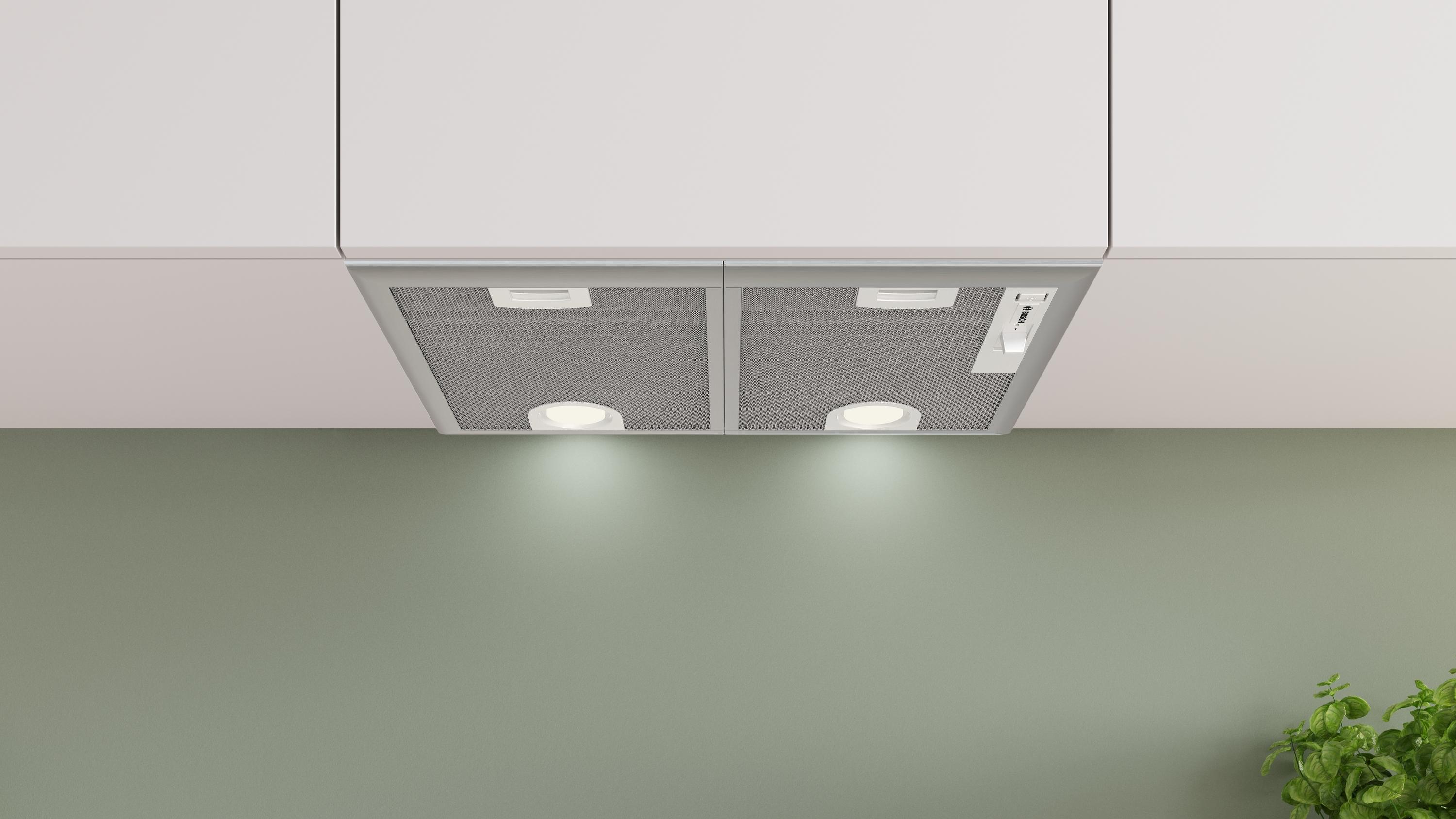 Bosch DHL555BM Serie 4, Dunstabzugshaube, 53 cm, Silber, metallisch