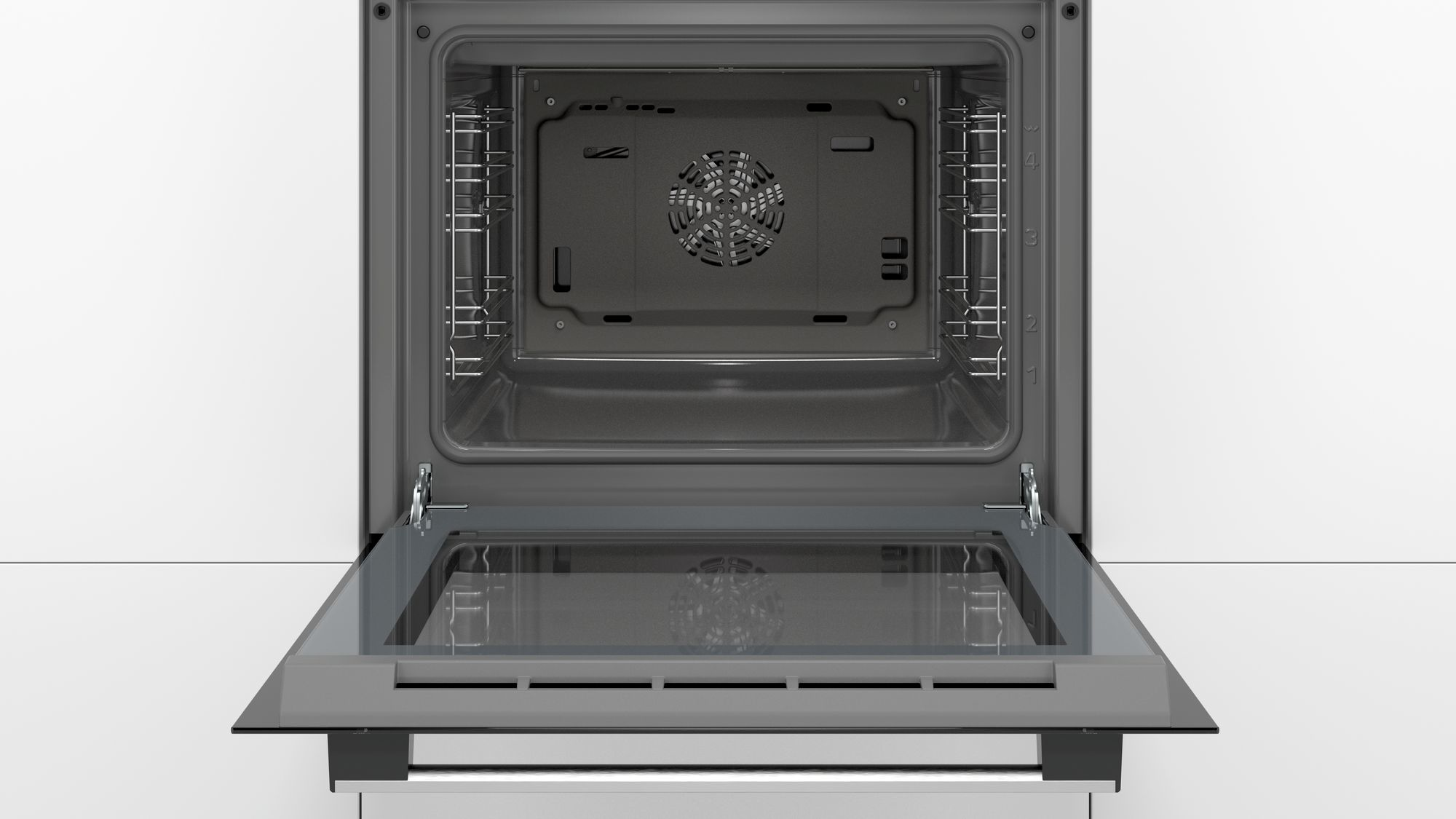 Bosch HBF133BR0 Einbau-Backofen, EcoClean Direct Reinigungshilfe, 3D Heißluft Backen auf 3 Ebenen, A