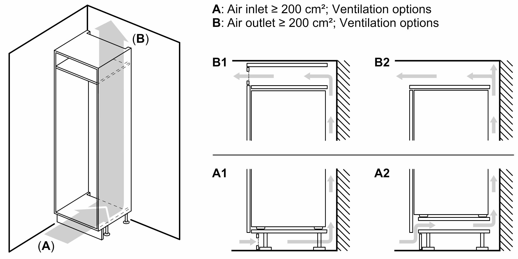 Siemens KI96NVFD0 iQ300 Einbau Kühl-Gefrierkombination, Nischenhöhe 194 cm, NoFrost, 290 L, Festtürtechnik, hyperFresh, LED Beleuchtung, weiß