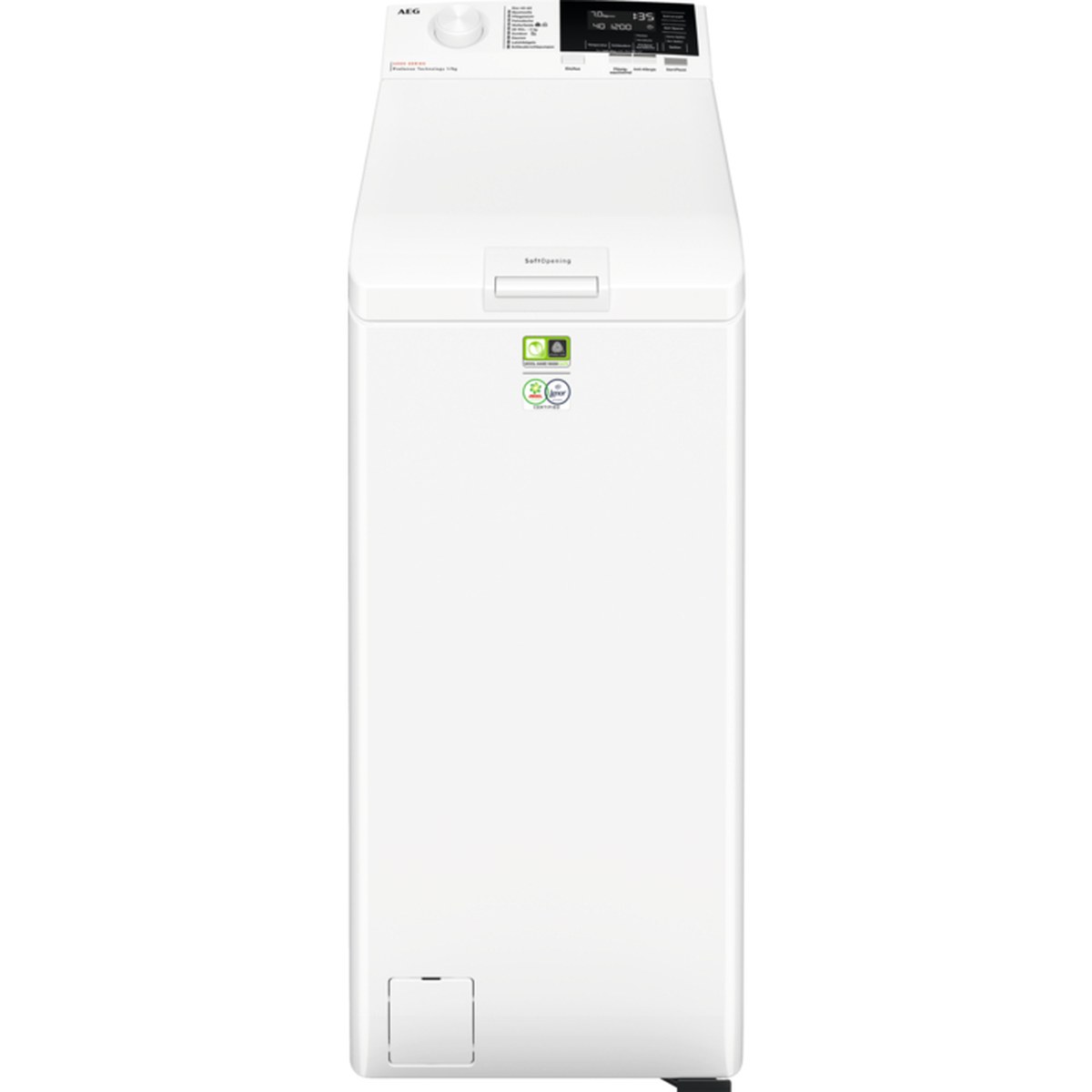 AEG LTR6A60370 Serie 6000 mit ProSense-Technologie Waschmaschine 7 kg Leise, Mengenautomatik, Nachlegefunktion