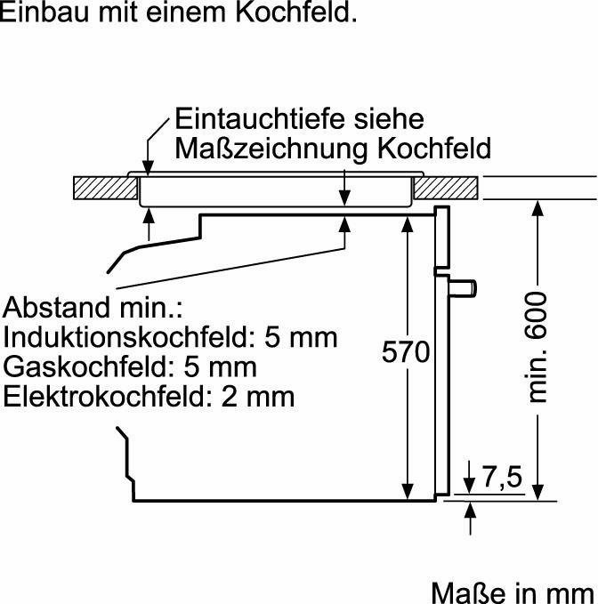 Neff XED442A Einbauherd-Set mit Glaskeramikkochfeld, 60cm breit, 71L, Teleskop-Auszug, CircoTherm, Edelstahl, A