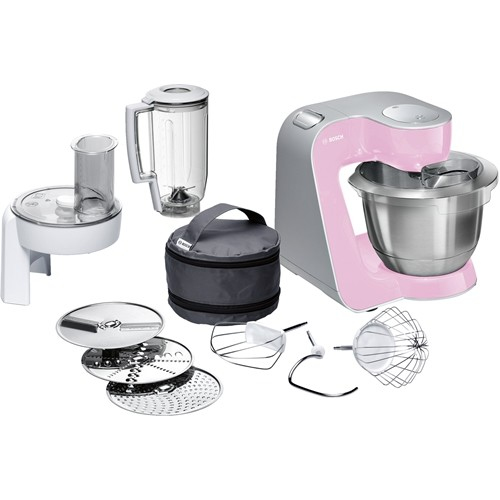 Bosch MUM58K20 Küchenmaschine 1000 W 3,9 l Grau, Pink, Edelstahl