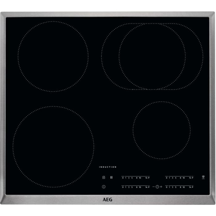 AEG IKB64411XB Induktionskochfeld / 60 cm / Glasfarbe Schwarz Hob²Hood-Funktion