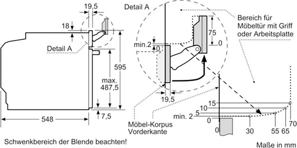 Bosch HSG7584B1 Serie 8 Smarter Einbau-Dampfbackofen, 60 x 60 cm, Digitaler Bedienring, TFT-Touchdisplay Pro, Perfect Steam Dampfsensor, Dampf-Funktion Plus, Heißluft sanft