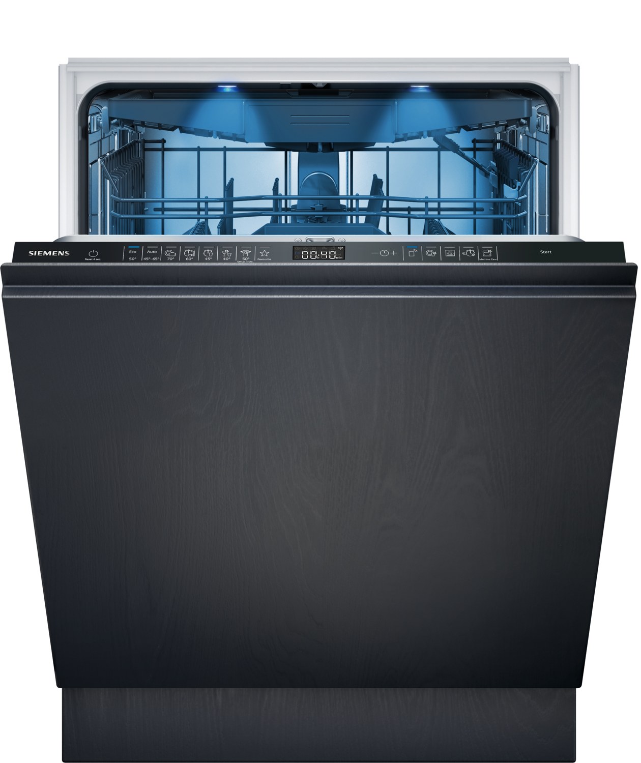 Siemens SN65ZX07CE Vollintegrierter Geschirrspüler, 60 cm breit, 14 Maßgedecke, aquaStop, varioSchublade, emotionLight, HomeConnect, timeLight, B