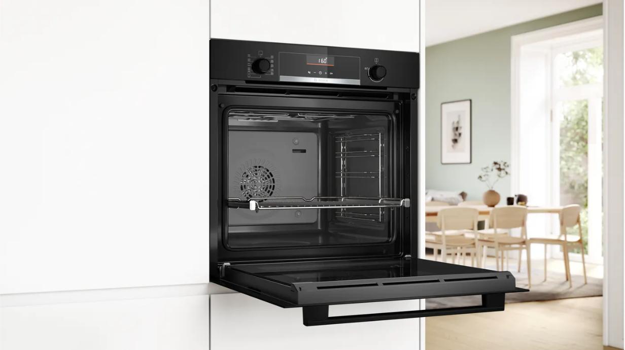 Bosch HBG536EB4 Backofen mit Air Fry Versenkknebel und 3D-Heißluft Plus