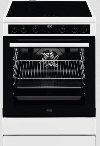 AEG CIB6642BBW  Standherd mit Induktionskochfeld & SteamBake-Backofen, 73 l, EEK A weiß
