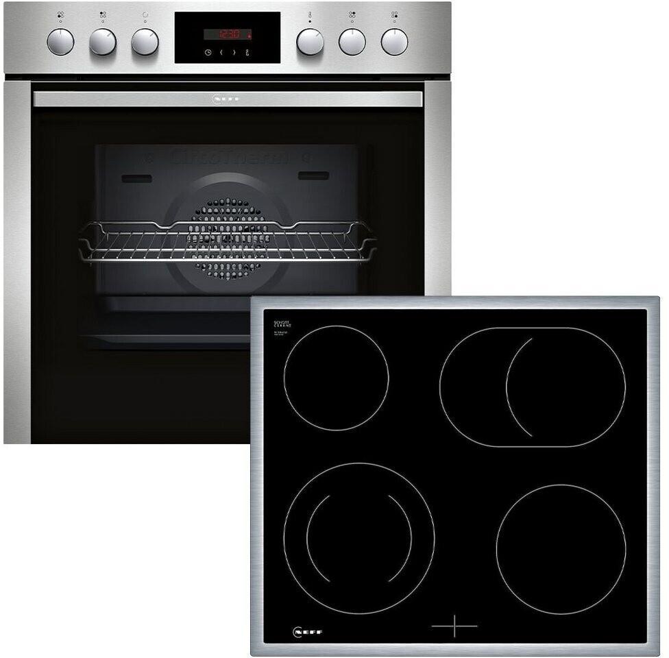 Neff EDX4P0 N30/N50 A+ Einbauherdset mit Elektrokochfeld (E2CCG6AN3 + M13R42N2), 60 cm breit, 71 L, Pyrolyse, Edelstahl