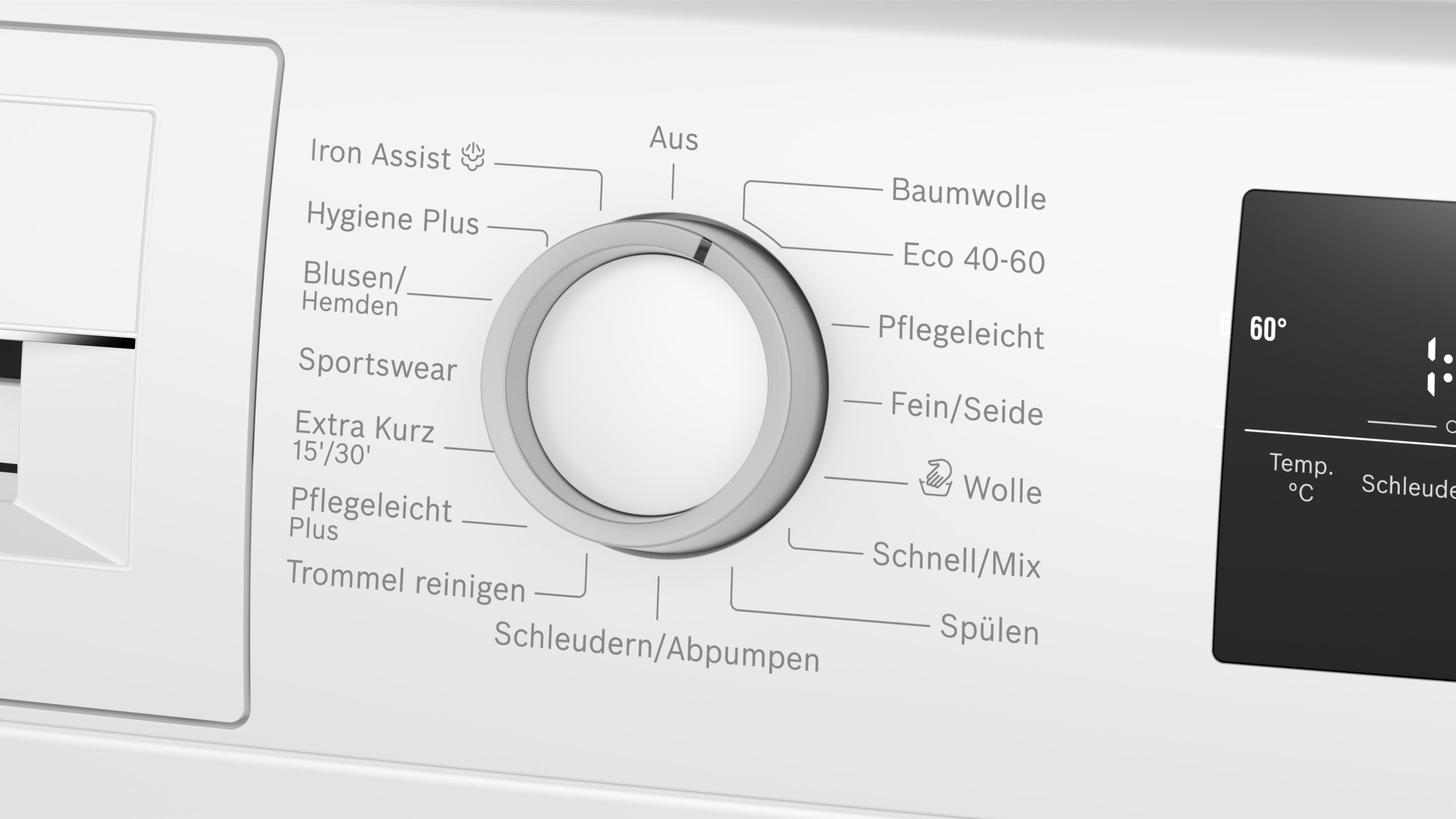 Bosch WAN28127 8 kg Serie 4 Frontlader Waschmaschine, 1400 U/min., 60cm breit, Iron Assist, Speed Perfect, LED Display, weiß