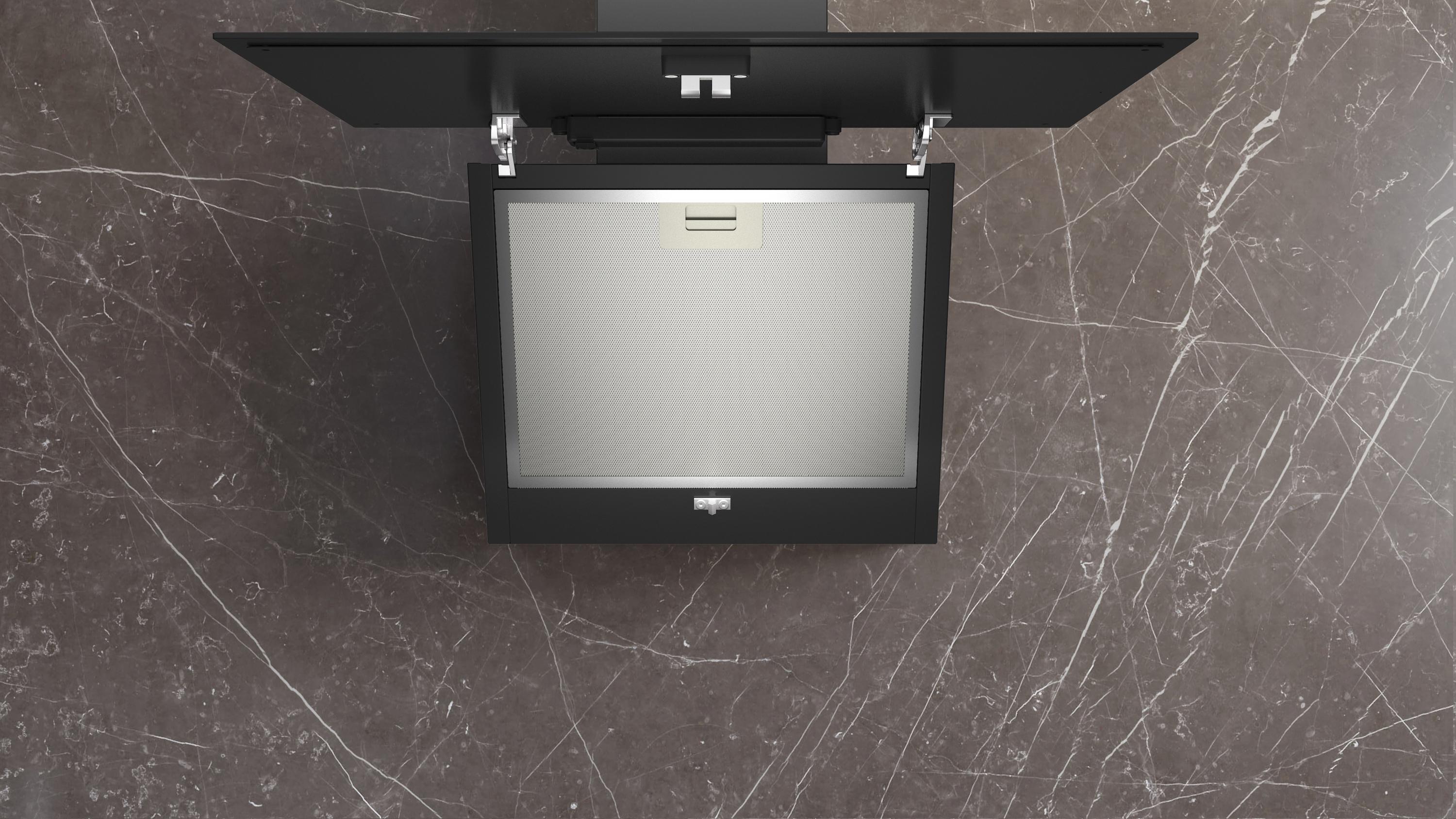 Siemens LC65KDK60 iQ100, Wandesse, 60 cm, Schwarz mit Glasschirm, Intensivstufe mit automatischer Rückschaltung, touchControl, LED-Beleuchtung