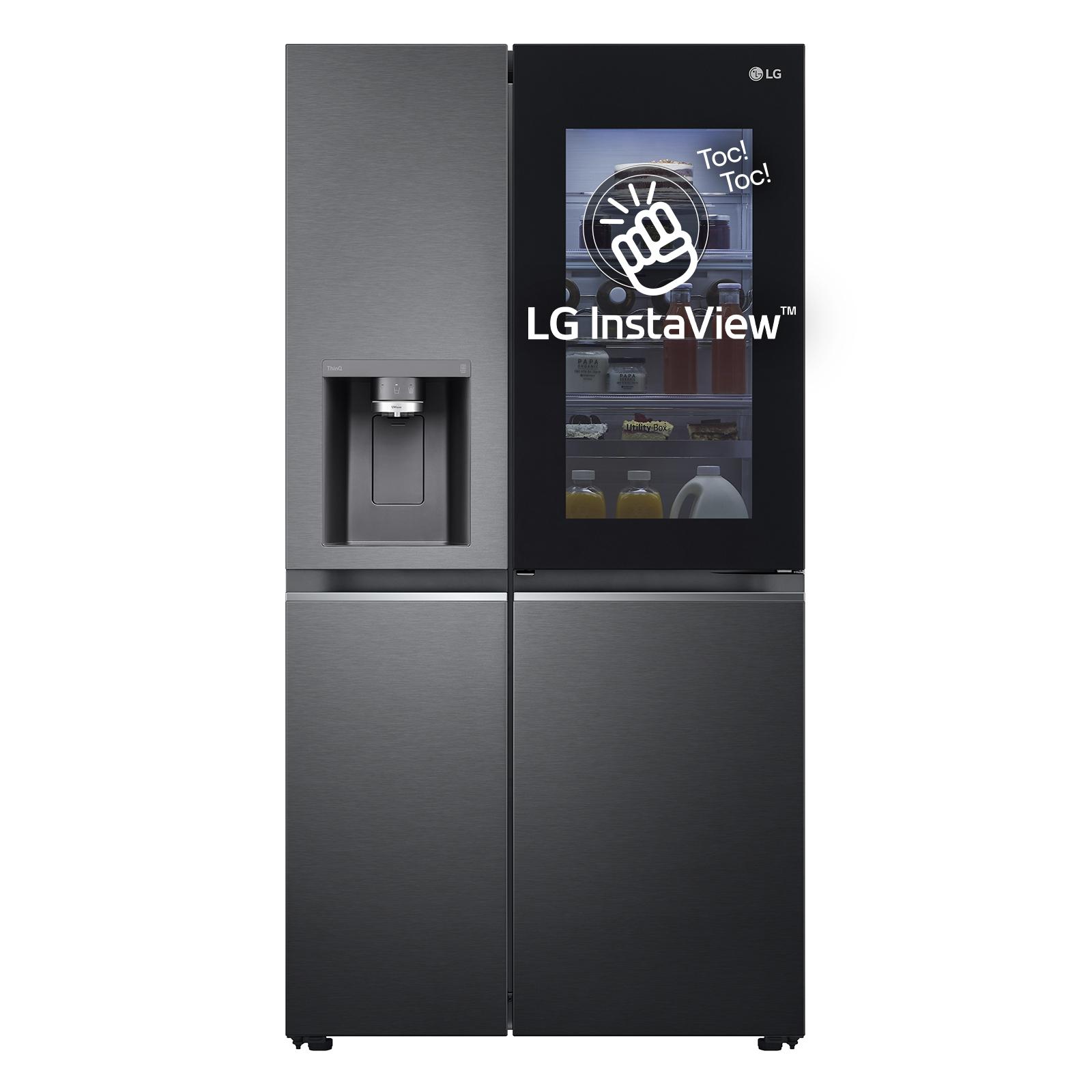 LG GSXV91MCAE Side-by-Side Kühlschrank mit InstaView Door-in-Door®, Eis- und Wasserspender, 635L, E