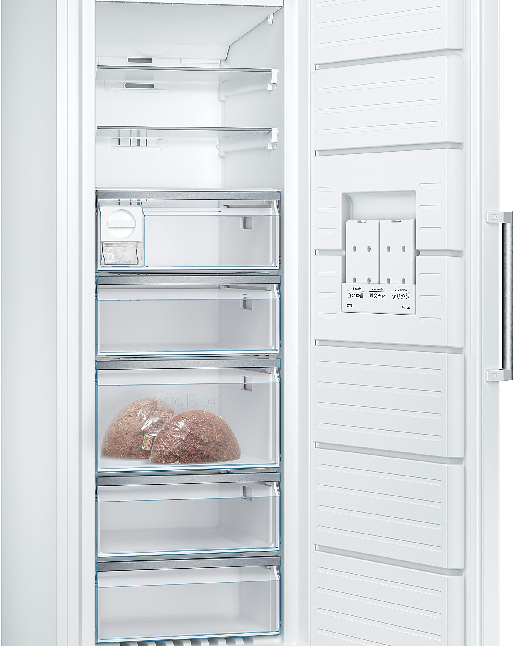 Bosch GSN58AWDP Serie 6 XXL-Gefrierschrank, 191 x 70 cm extra breit, 365 L, NoFrost , BigBox, D