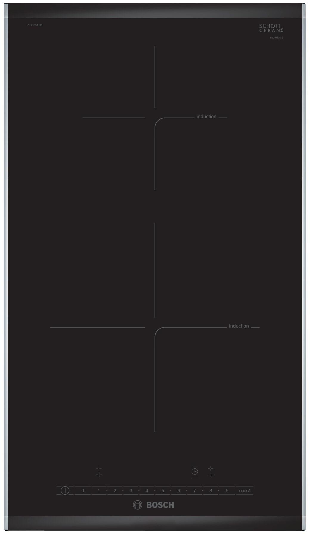 Bosch PIB375FB1E Serie 6 Kochfelder, Elektro / Einbau / 30,6 cm / Glaskeramik