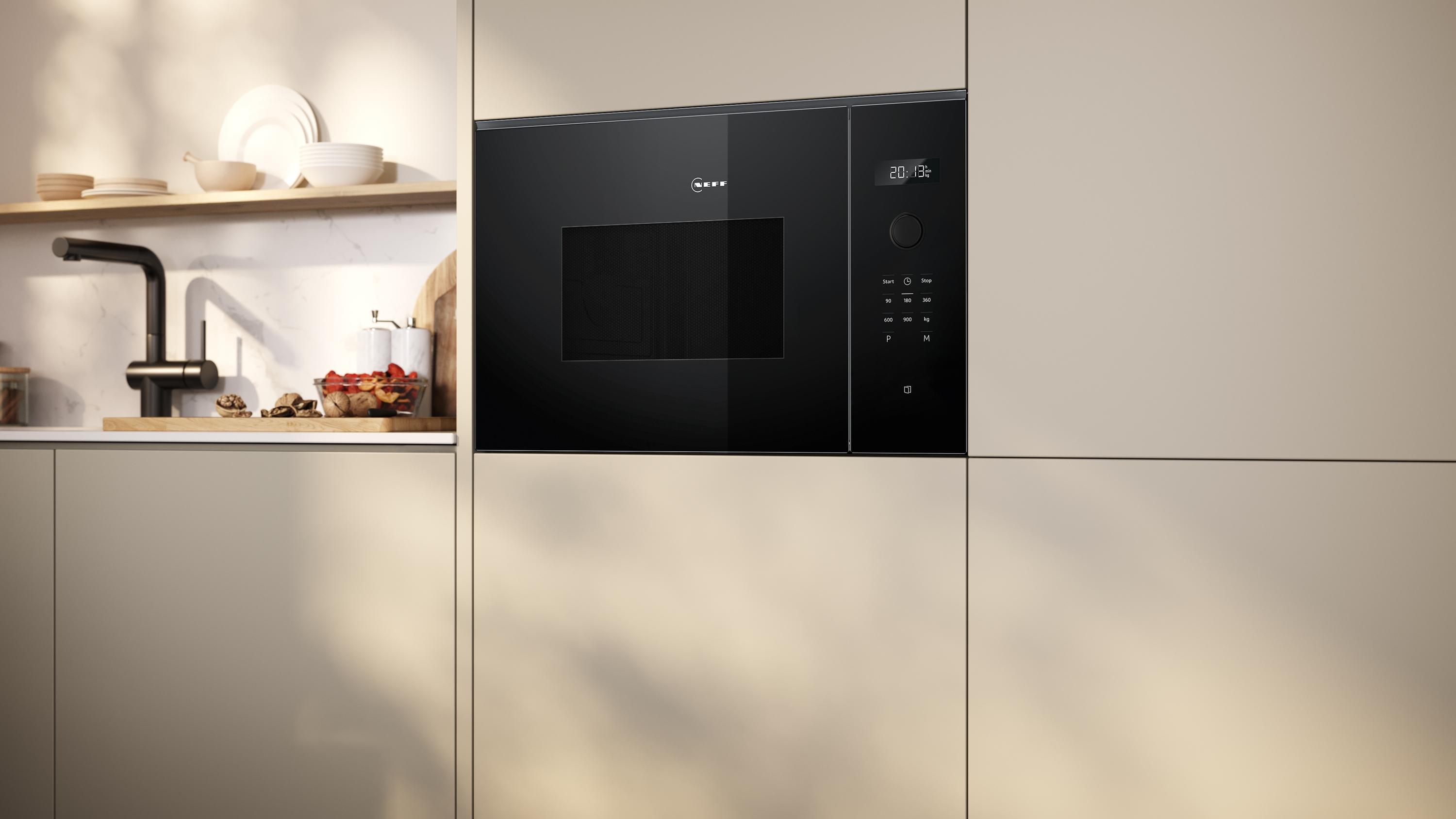 Neff HLAWD53K0 N 50, Einbau Mikrowelle, 59 x 38 cm, Schwarz