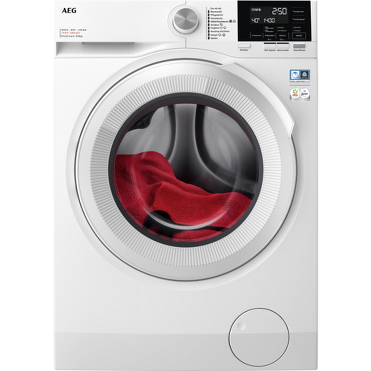 AEG LWR7G60690 Series 7000  Waschtrockner Freistehend Frontlader Weiß