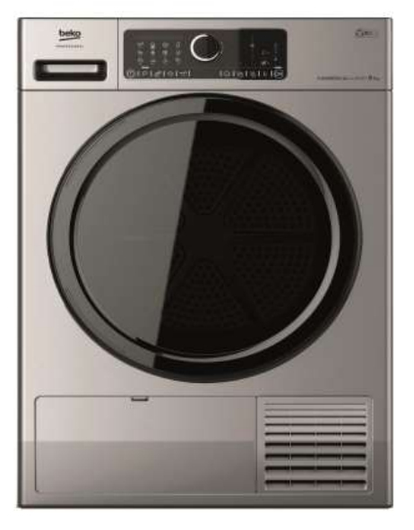 Whirlpool / Beko AWZ 9HPS Professional 9Kg Wärmepumpentrockner Gewerbe silber