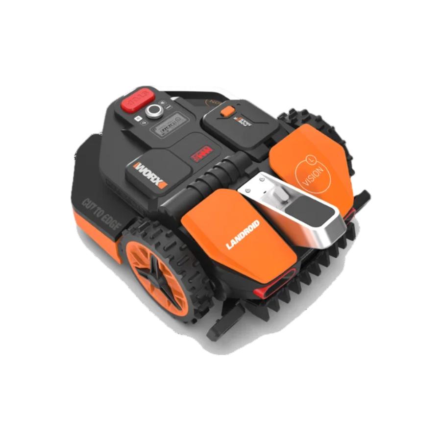 WORX Landroid Vision L1300 Rasenmähroboter Akku Schwarz, Orange, Rot, Silber