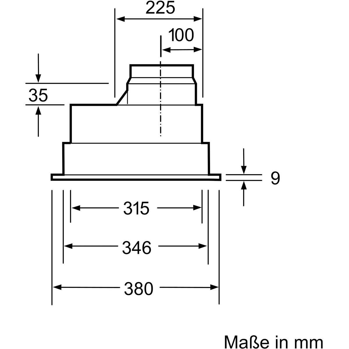 Siemens LB55565 Lüfterbaustein LED-Beleuchtung - Dunstabzugshaube, C