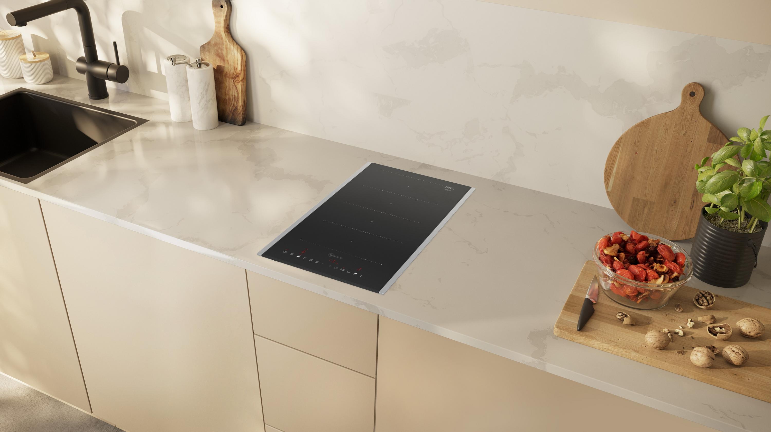 Neff T63TDX1L0 N 70, Domino-Kochfeld, Flex-Induktion, 30 cm, Mit Rahmen aufliegend