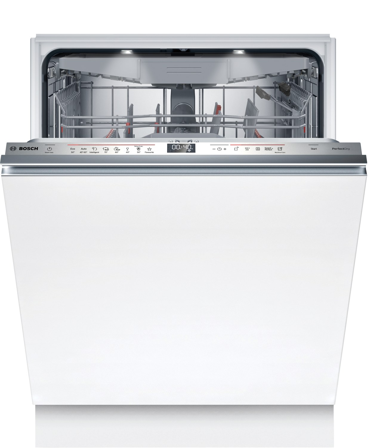 Bosch SMV6ZCX16E Serie 6 Vollintegrierter Geschirrspüler, 60 cm breit, 14 Maßgedecke, 3-fach Rackmatik, Besteck-Schublade, Silence Pro