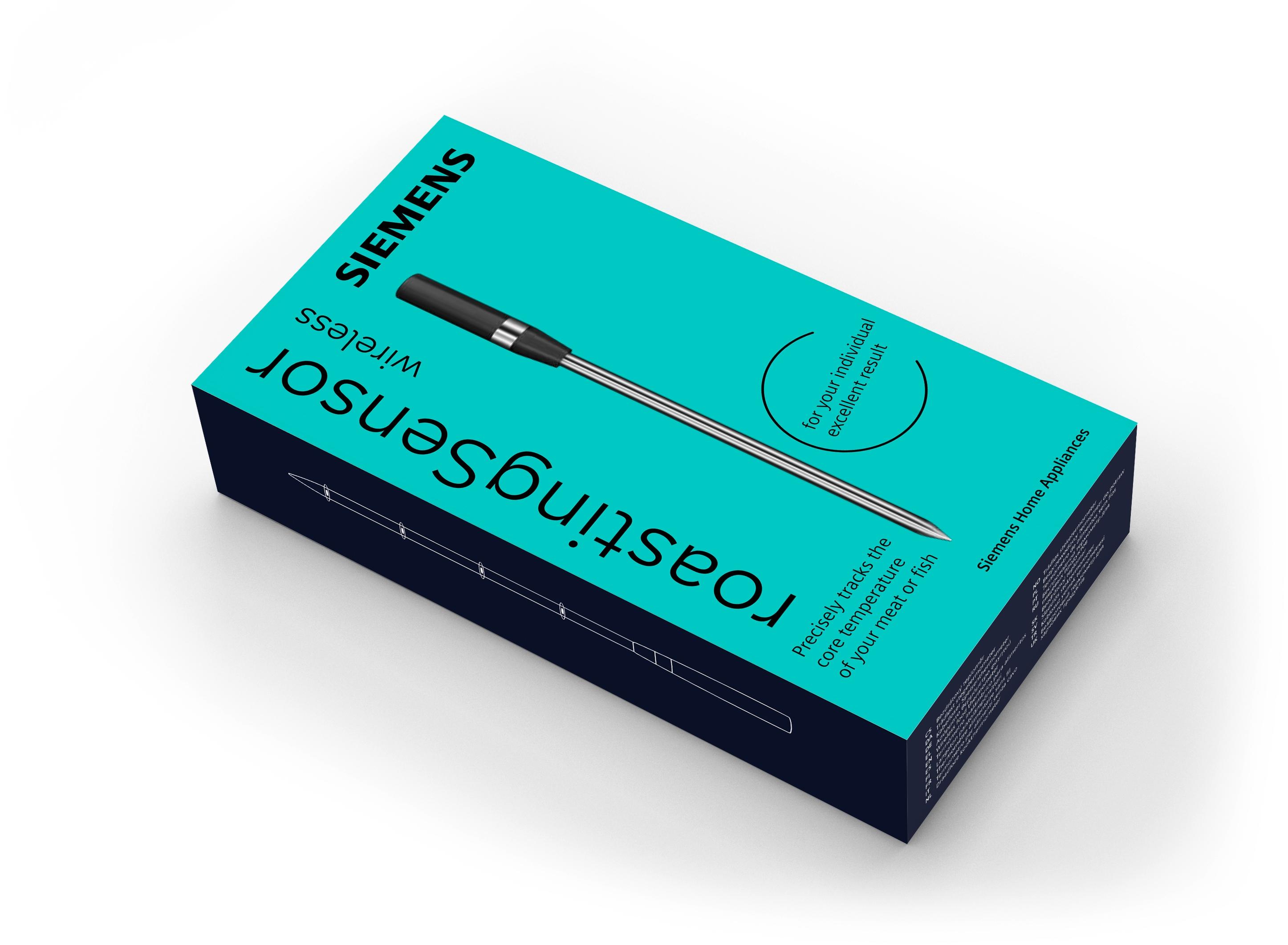 Siemens HZ32WA00 Bratenthermometer, kabellos, 150x19x52mm, spülmaschinengeeignet