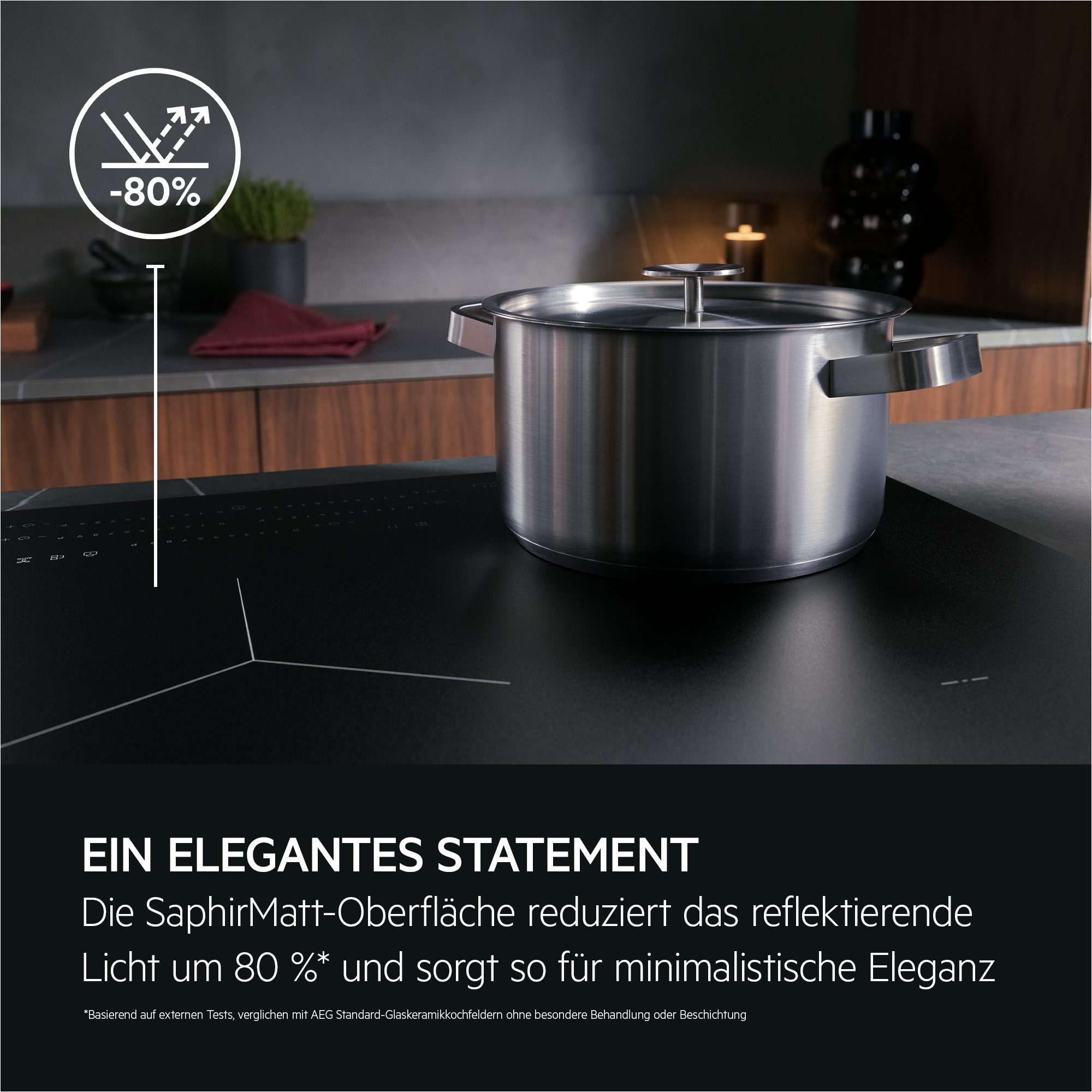 AEG TI64IB1FIZ Induktionskochfeld 60cm SaphirMatt SenseBoil