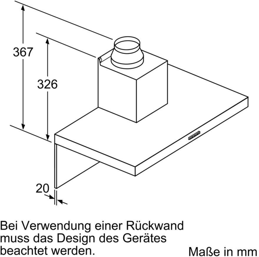 Siemens LC97BHM50 iQ300 Dunstabzugshaube / Wandhaube / 90 cm, B
