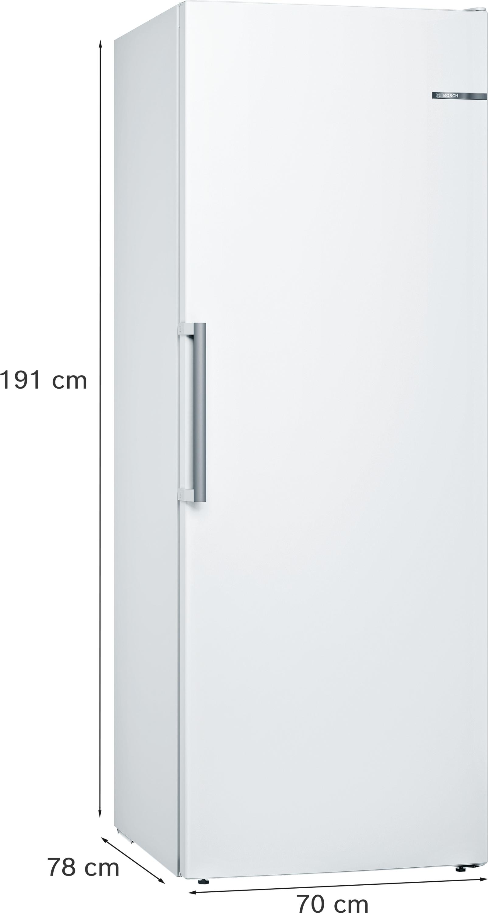 Bosch GSN58AWDP Serie 6 XXL-Gefrierschrank, 191 x 70 cm extra breit, 365 L, NoFrost , BigBox, D