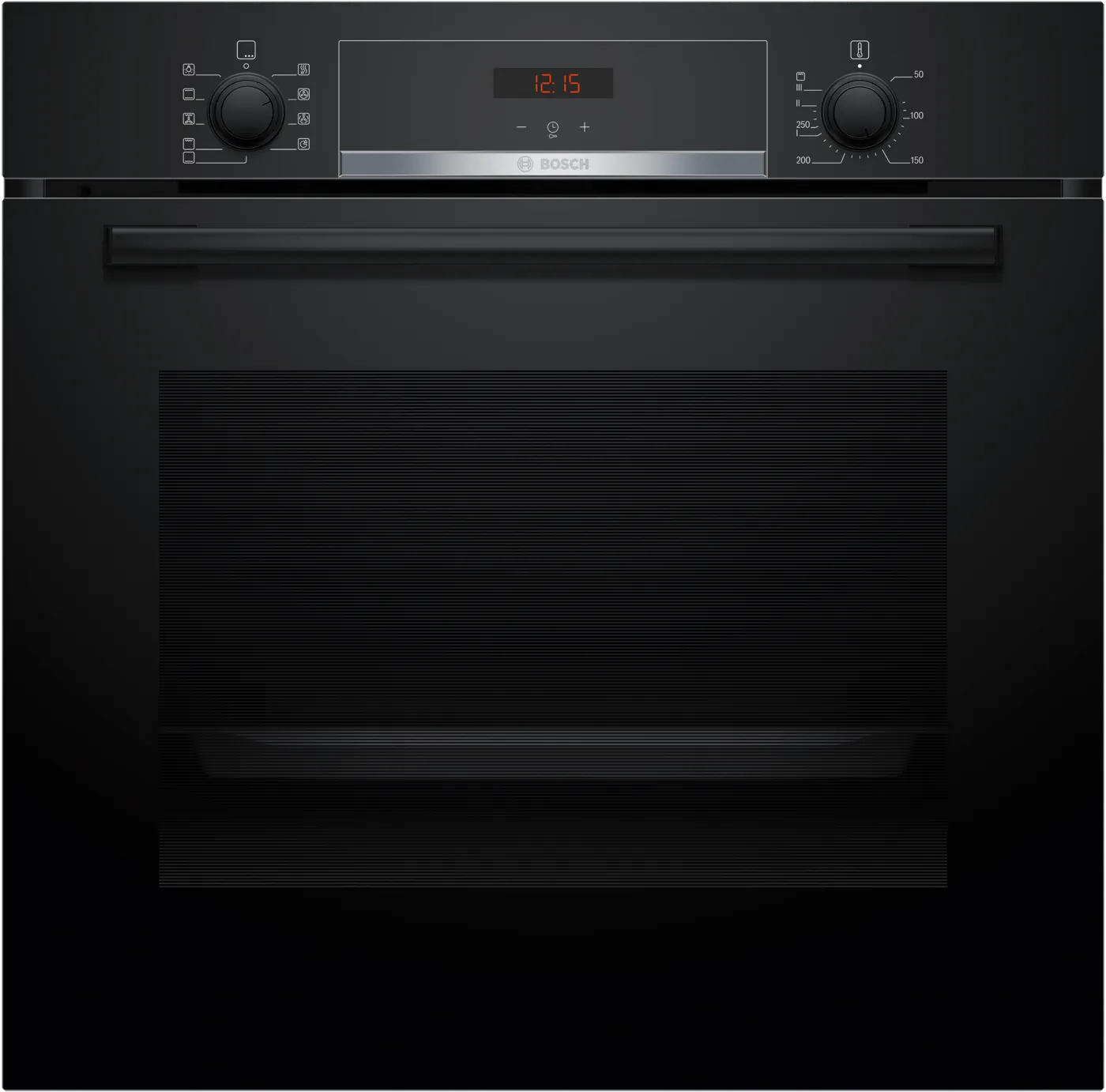 Bosch HBA534EB3 Backofen Autark Schwarz Teleskop Umluft Neu 3D Einbau Timer Ofen