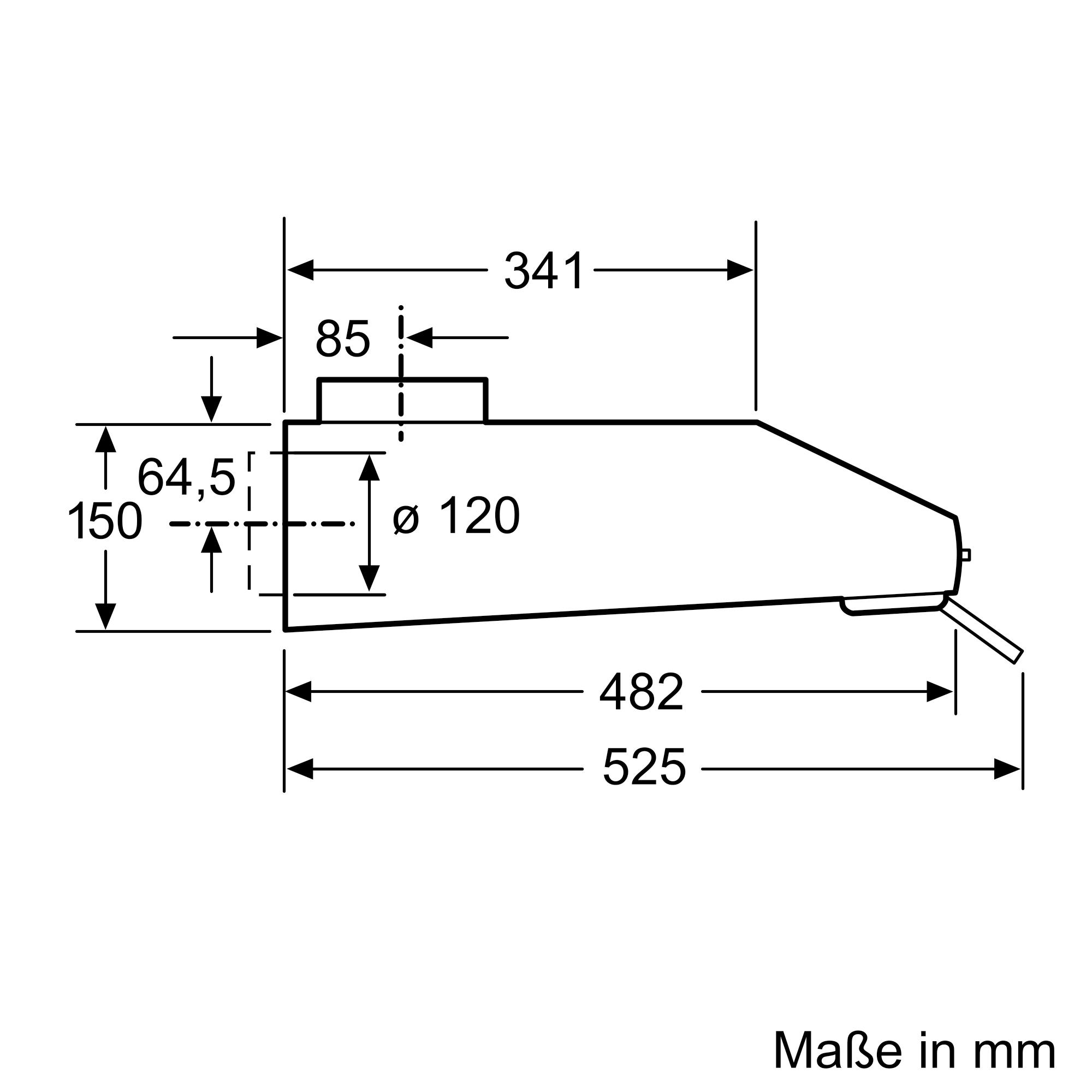 Siemens LU63LCC50 Unterbauhaube, 60 cm breit, Ab- & Umluft, Edelstahl