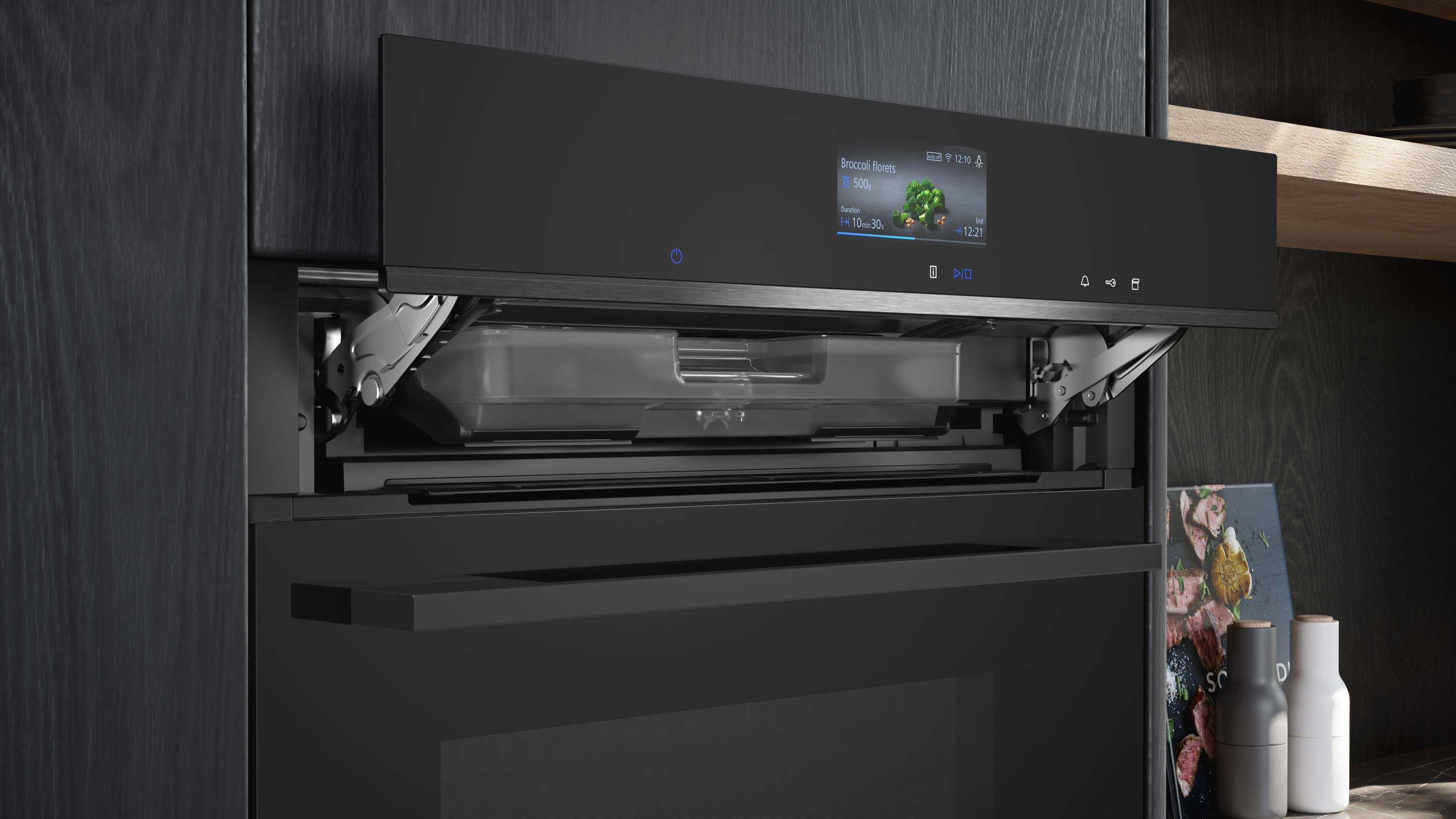 Siemens HR776G1B1 Backofen 71 l 3600 W A+ Schwarz, Edelstahl