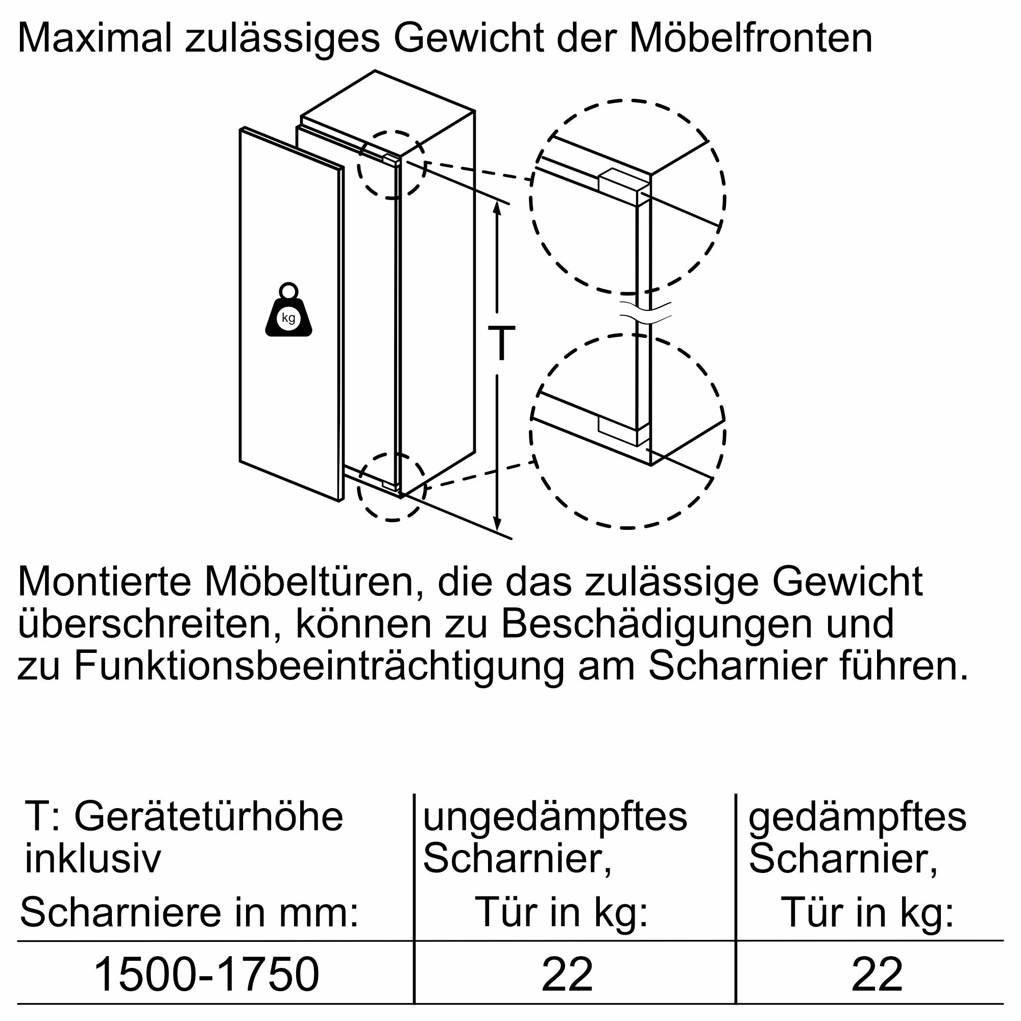 Bosch GIN81ACE0 Serie 6, Einbau-Gefrierschrank, 177.2 x 55.8 cm, Flachscharnier mit Softeinzug