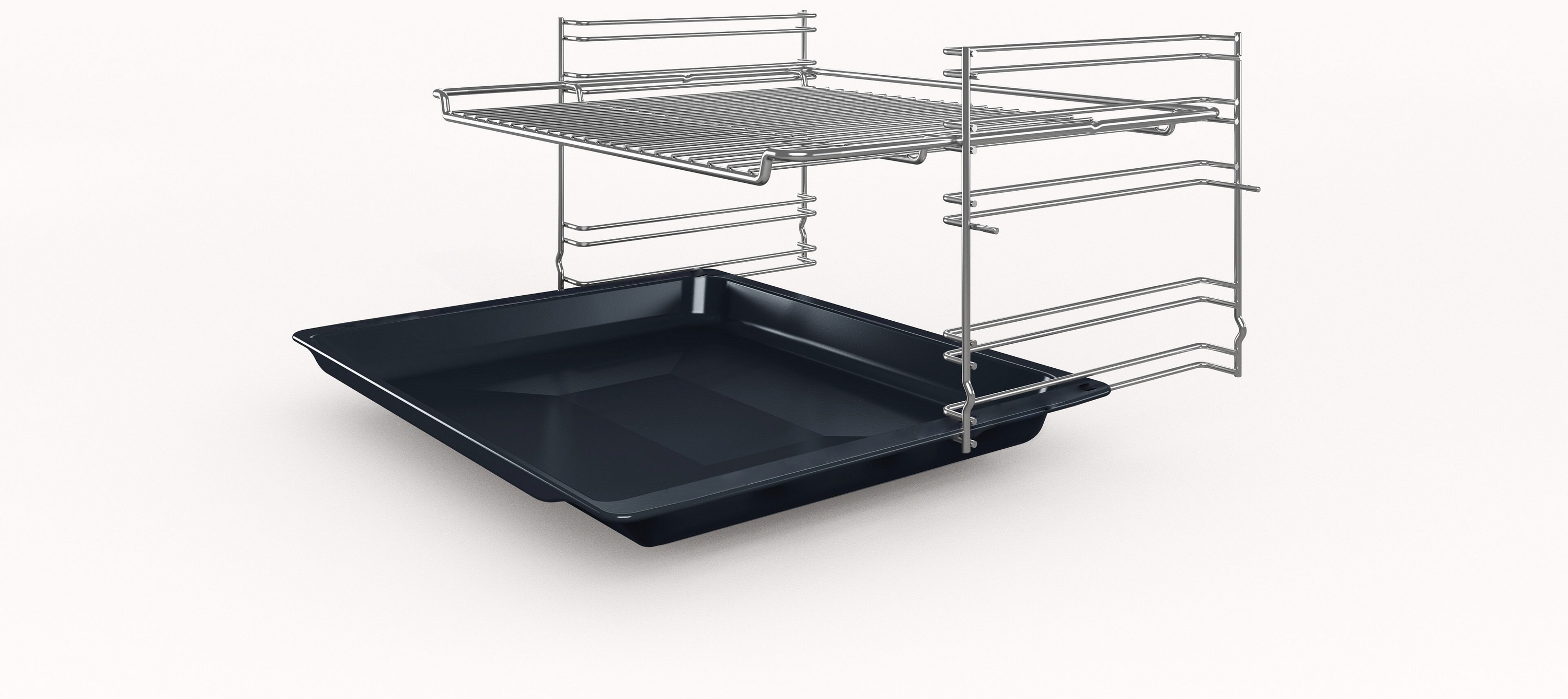 Bosch HBF133BR0 Einbau-Backofen, EcoClean Direct Reinigungshilfe, 3D Heißluft Backen auf 3 Ebenen, A