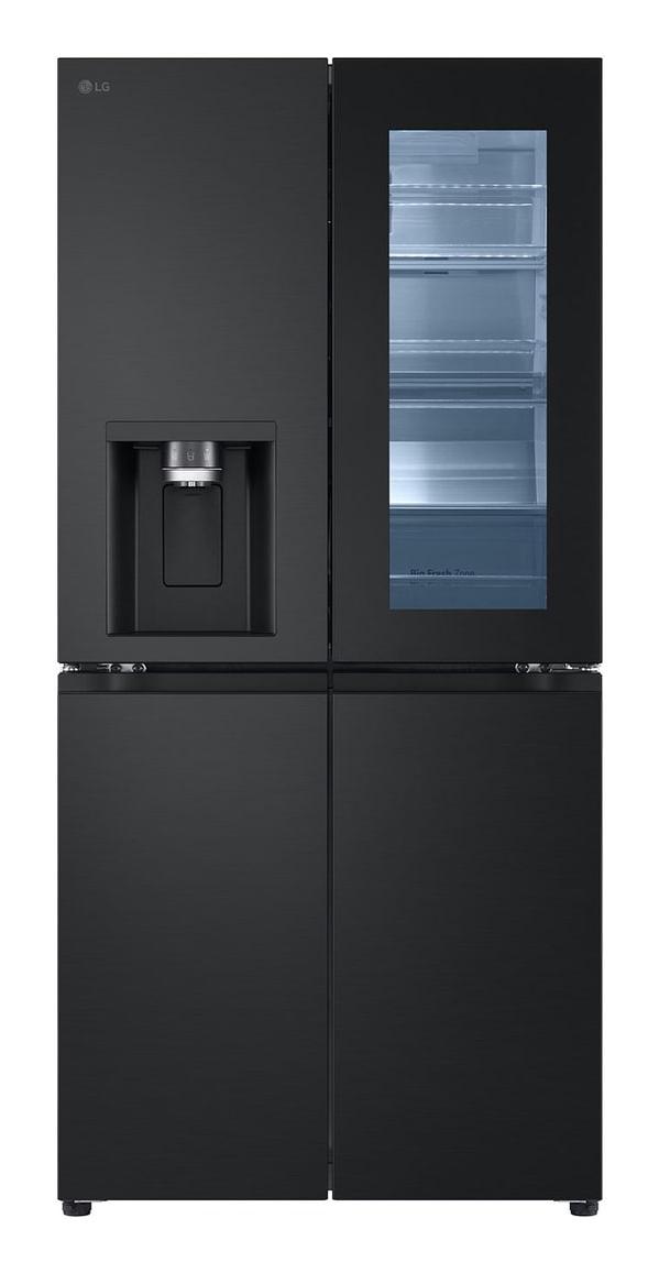 LG GMG861EPAE Stand Side-by-Side Kombination Slim Multidoor, 83, 5 cm breit, 508 L, Total NoFrost, Eis-, Crushed Ice- und Wasserspender, InstaView, Wassertank, Essence Matt Black