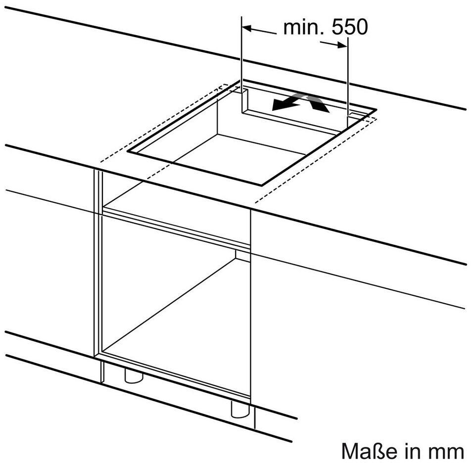Neff EDX4I0 N30/N50 A+ Einbauherdset mit Induktionskochfeld (E1CCD2AN4 + M56SBF1L0), 60 cm breit, 71 L, Kinderischerung, Edelstahl
