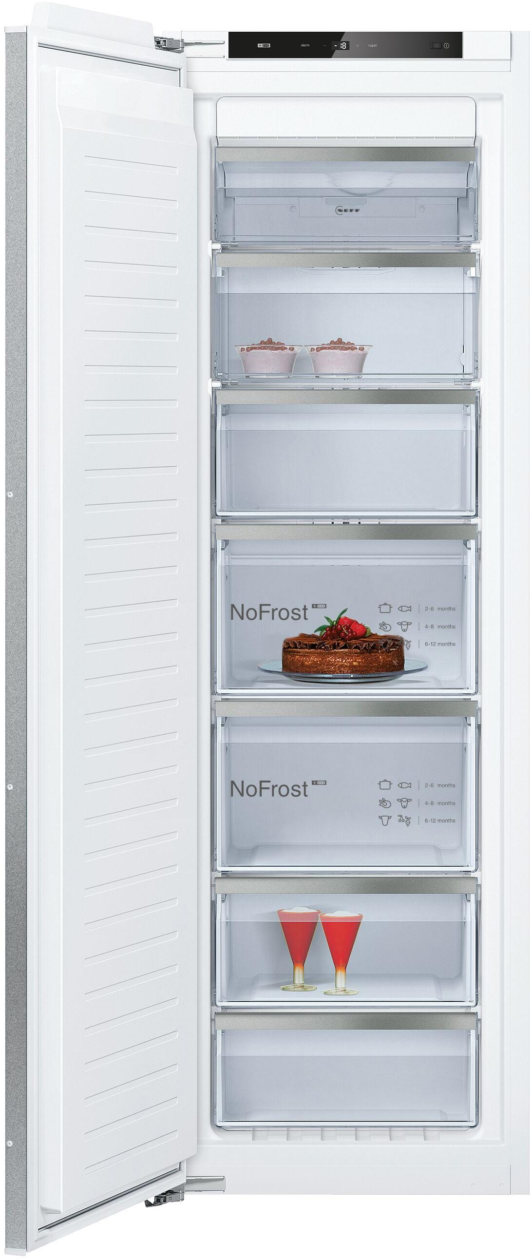 Neff GI7813CE0 N 70, Einbau-Gefrierschrank, 177.2 x 55.8 cm, Flachscharnier mit Softeinzug