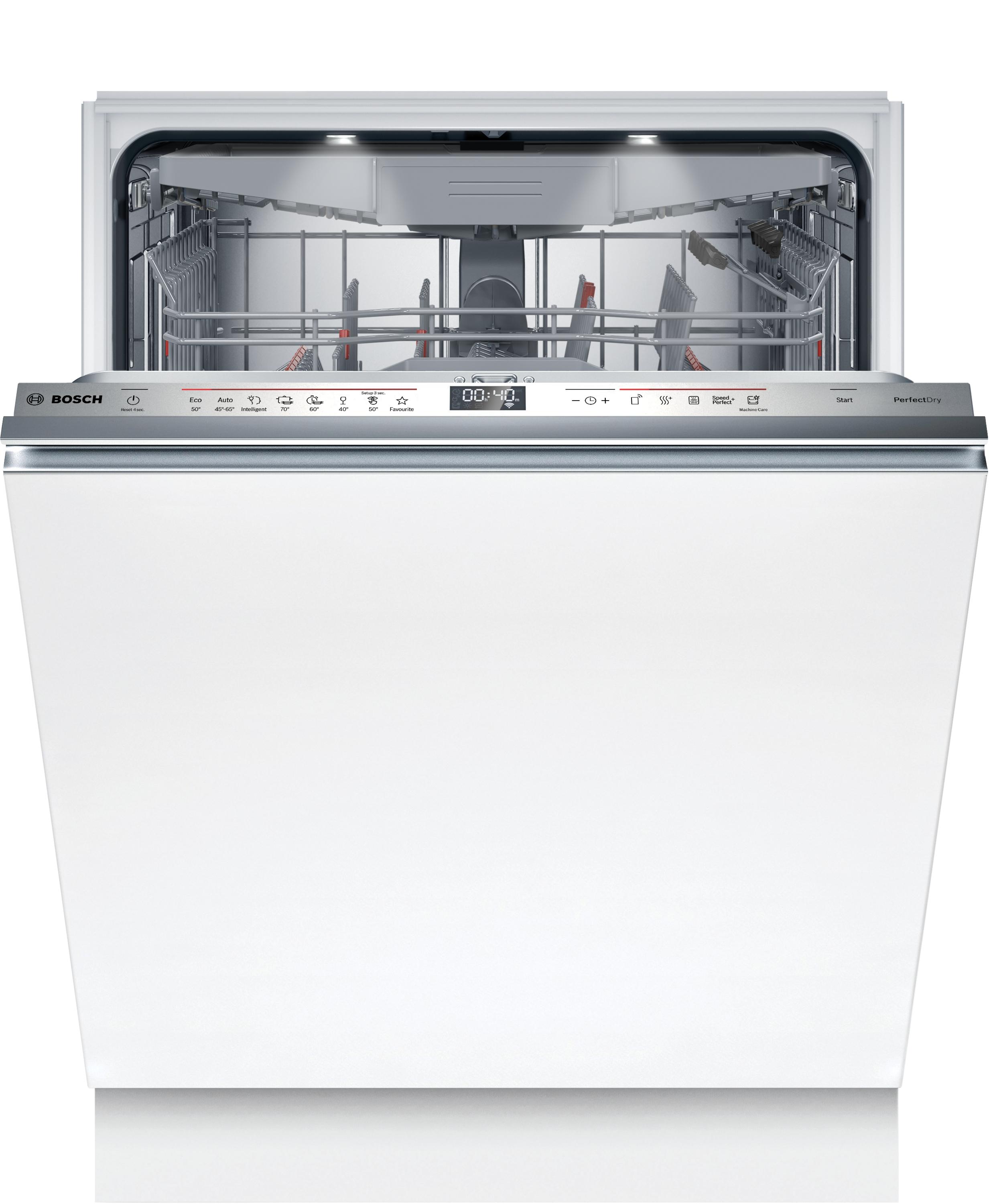 Bosch SMV6ZCX16E Serie 6 Vollintegrierter Geschirrspüler, 60 cm breit, 14 Maßgedecke, 3-fach Rackmatik, Besteck-Schublade, Silence Pro