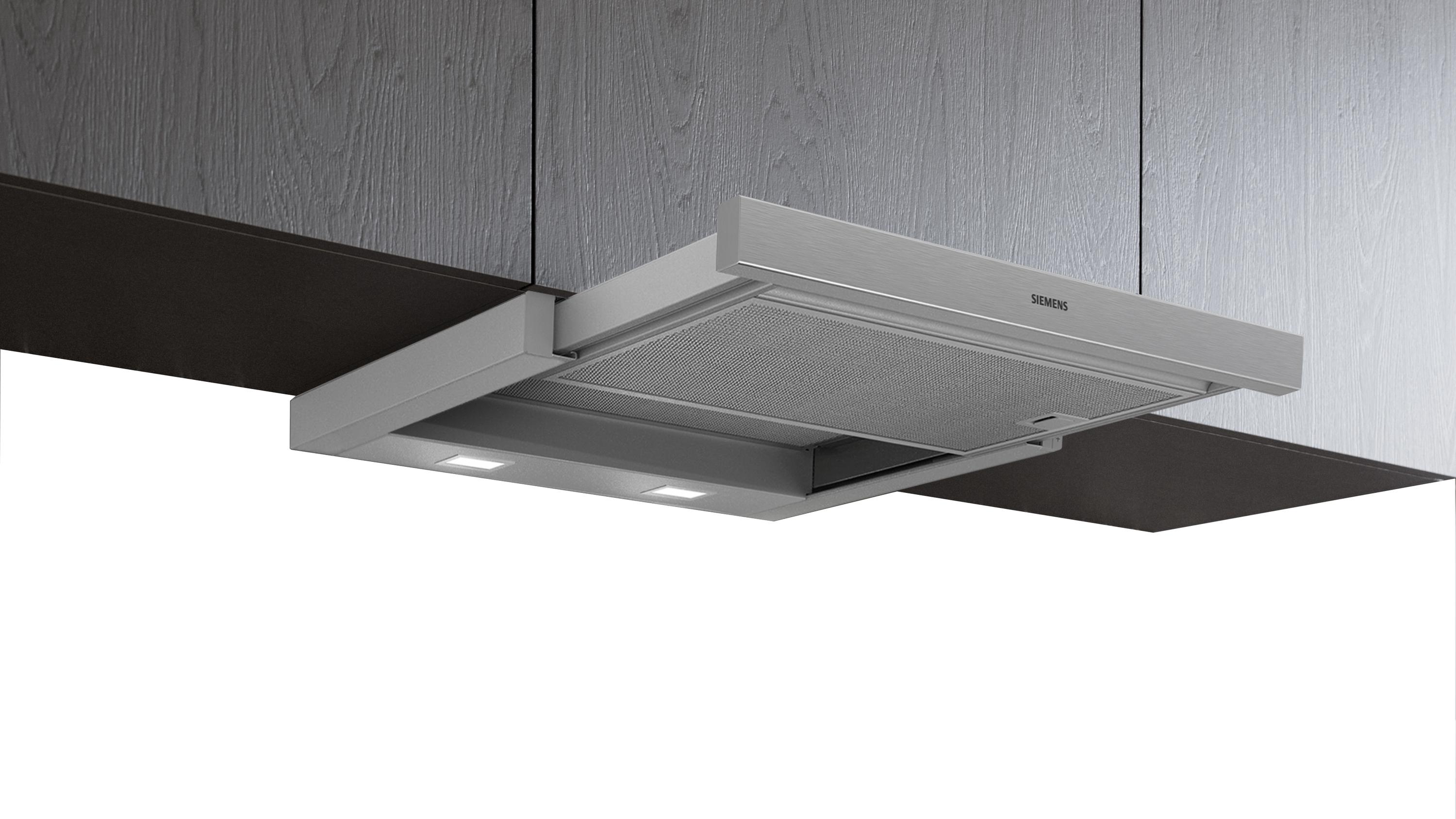 Siemens LI64LB531 EEK: A iQ300 Flachschirmhaube, 60 cm breit, LED, Intensivstufe, silbermetallic