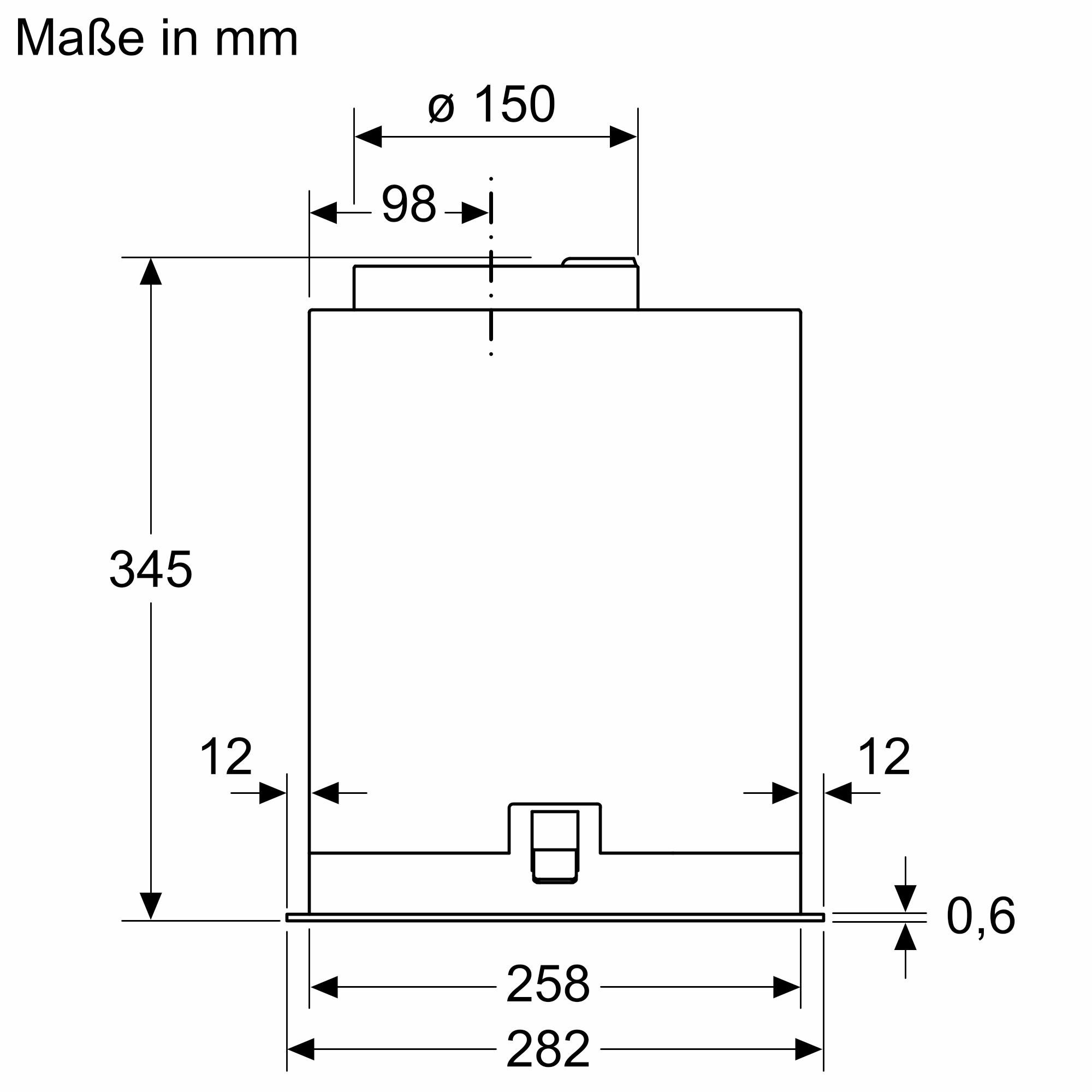 Siemens LB56NAC50 iQ500 Lüfterbaustein, 52 cm breit, Ab-/Umluft, LED-Beleuchtung, cleanAir Plus, Edelstahl, B