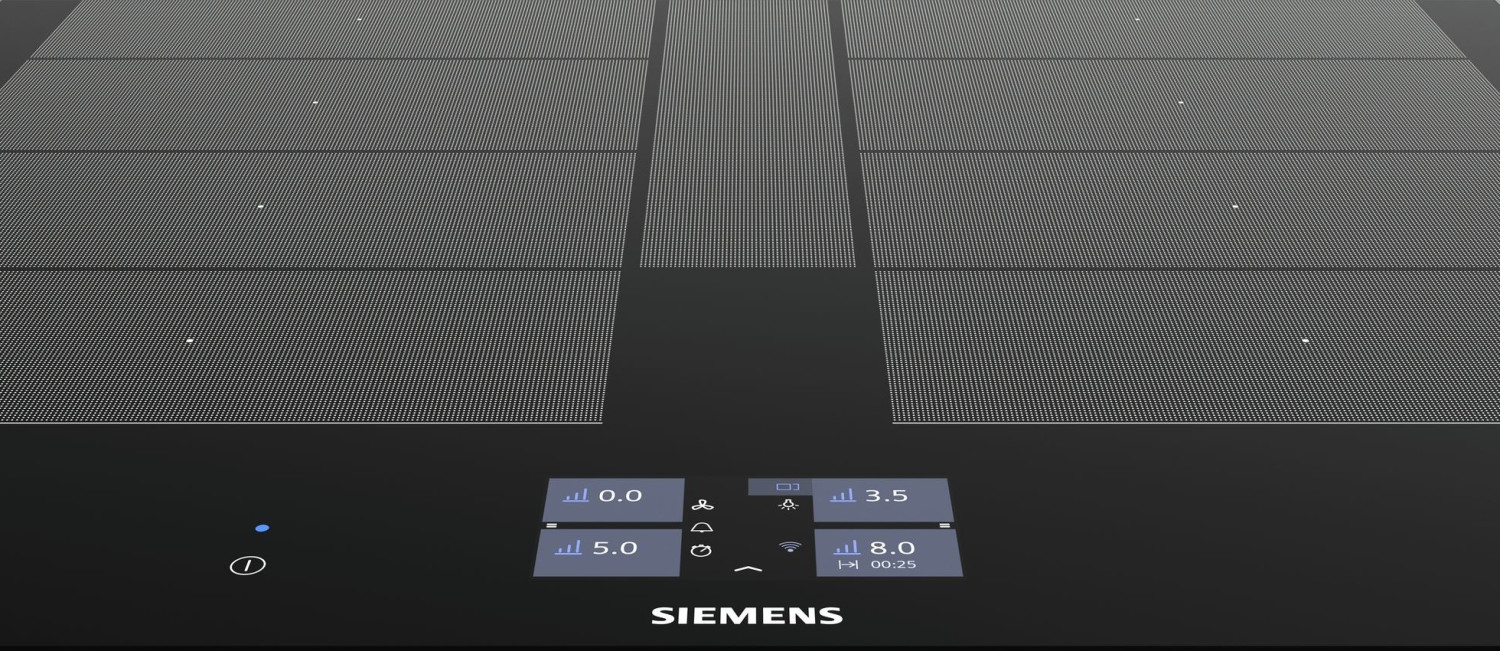 Siemens EX675JYW1E Induktions - Kochfeld / / VarioInduktion Plus / 60,2 cm / Brat-Sensor Plus mit 5 