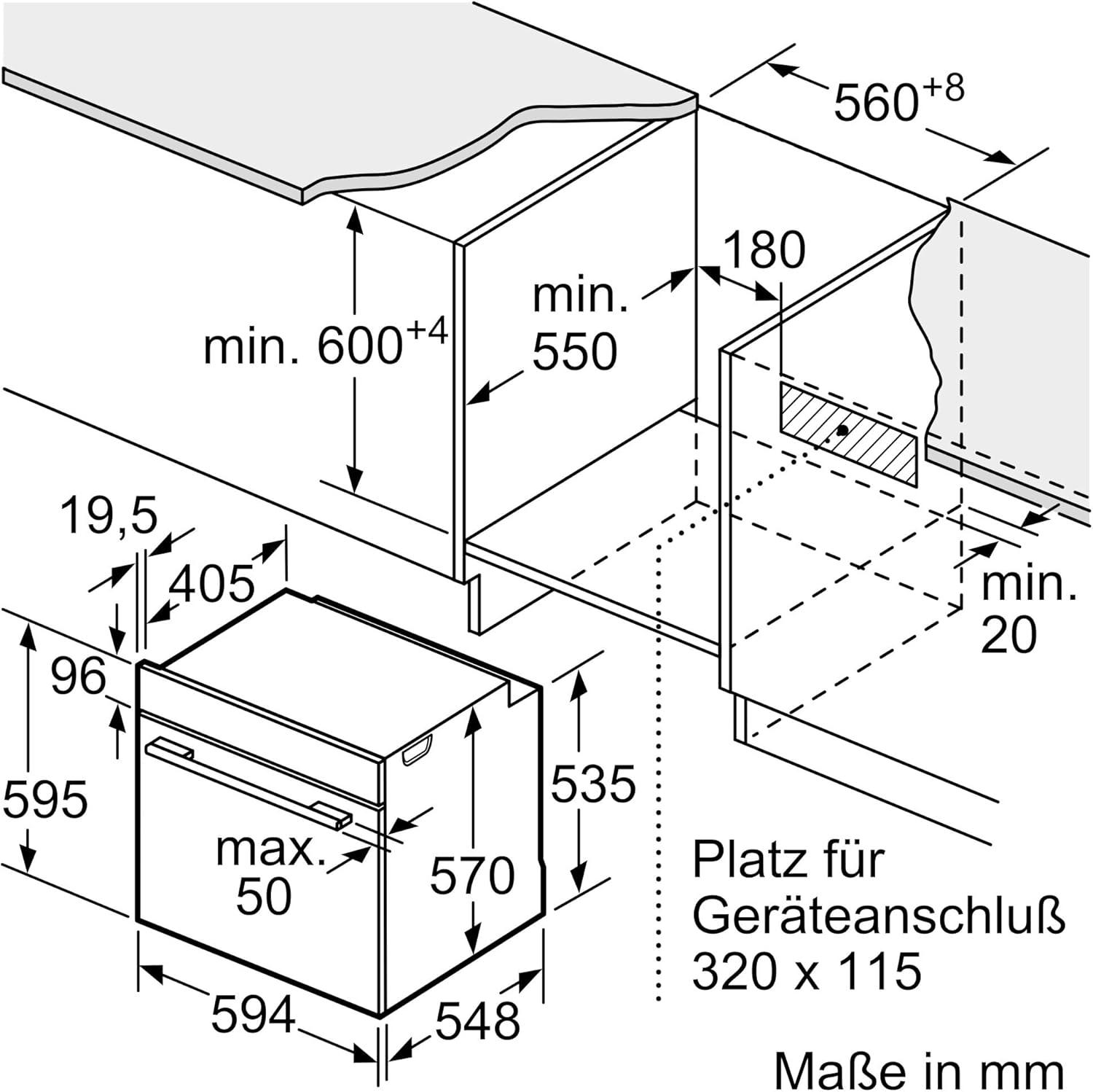 Bosch HND679LS62 Einbau-Herd-Set, HEG578BB4 + NXX675CB5E, Einbau-Herd, Induktionskochfeld