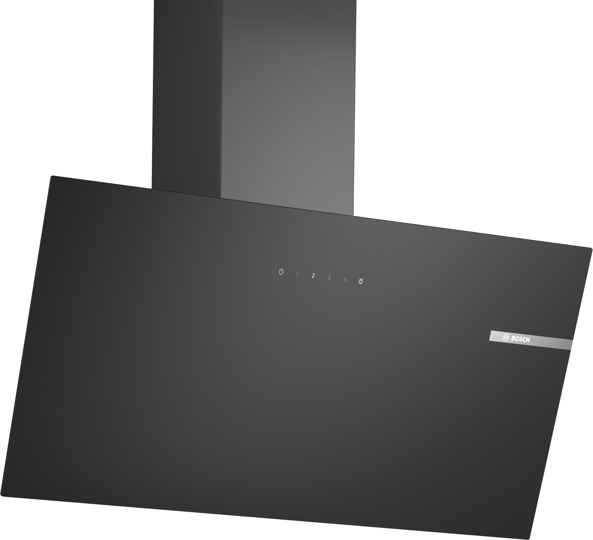 Bosch DWK85DK60 EEK: A Kopffreihaube, 80 cm breit, Ab-& Umluft, Touch-Bedienung, Metallfettfilter, schwarz