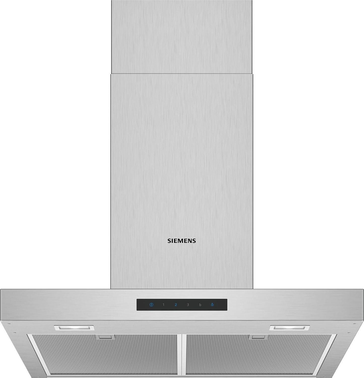 Siemens LC66BBM50 iQ300 Wandesse, 60 cm breit, 605 m³/h, Ab-/Umluft, Edelstahl, B